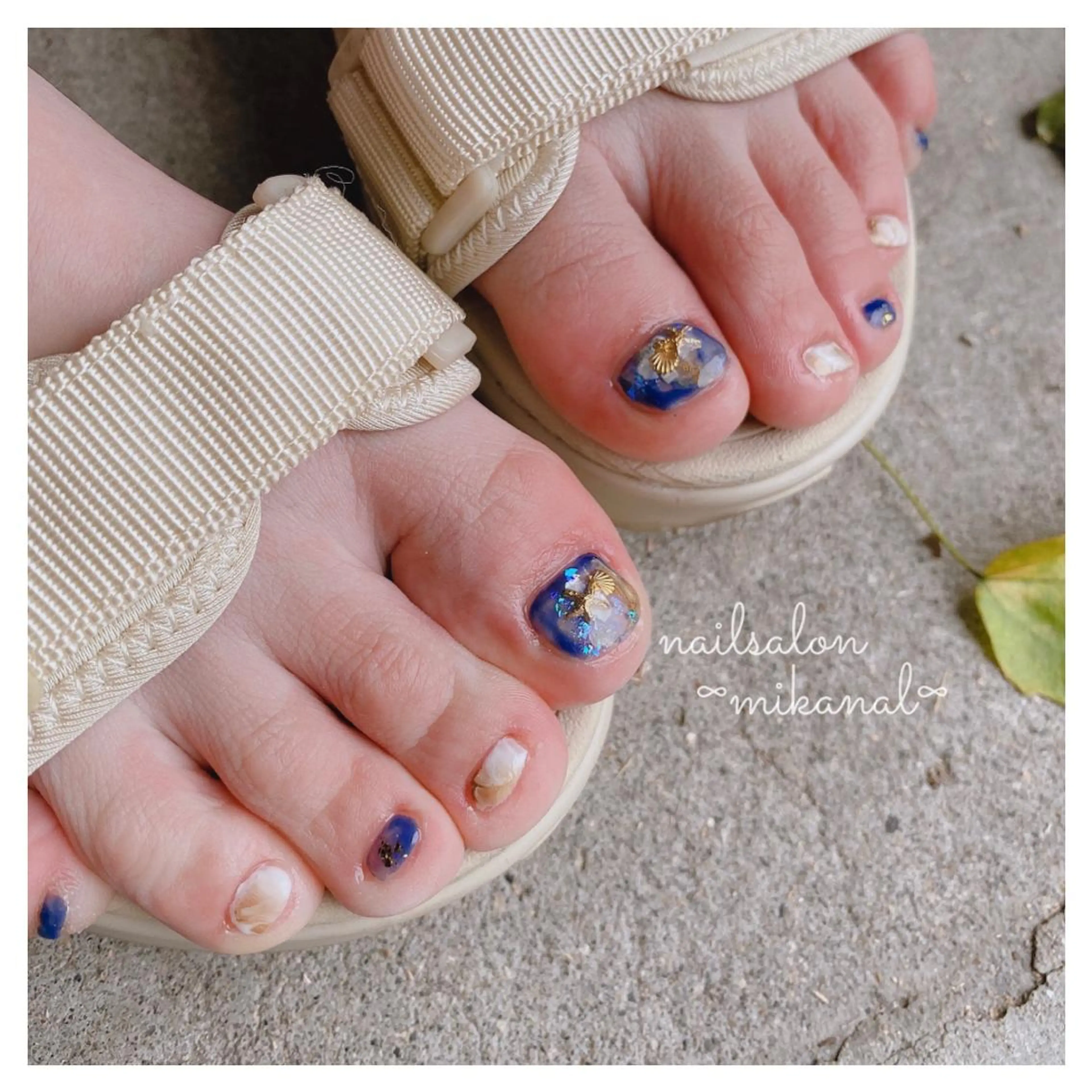 ネイル フットネイル nailsalon ∞ ﾐｶﾅﾙ ∞のネイルデザイン