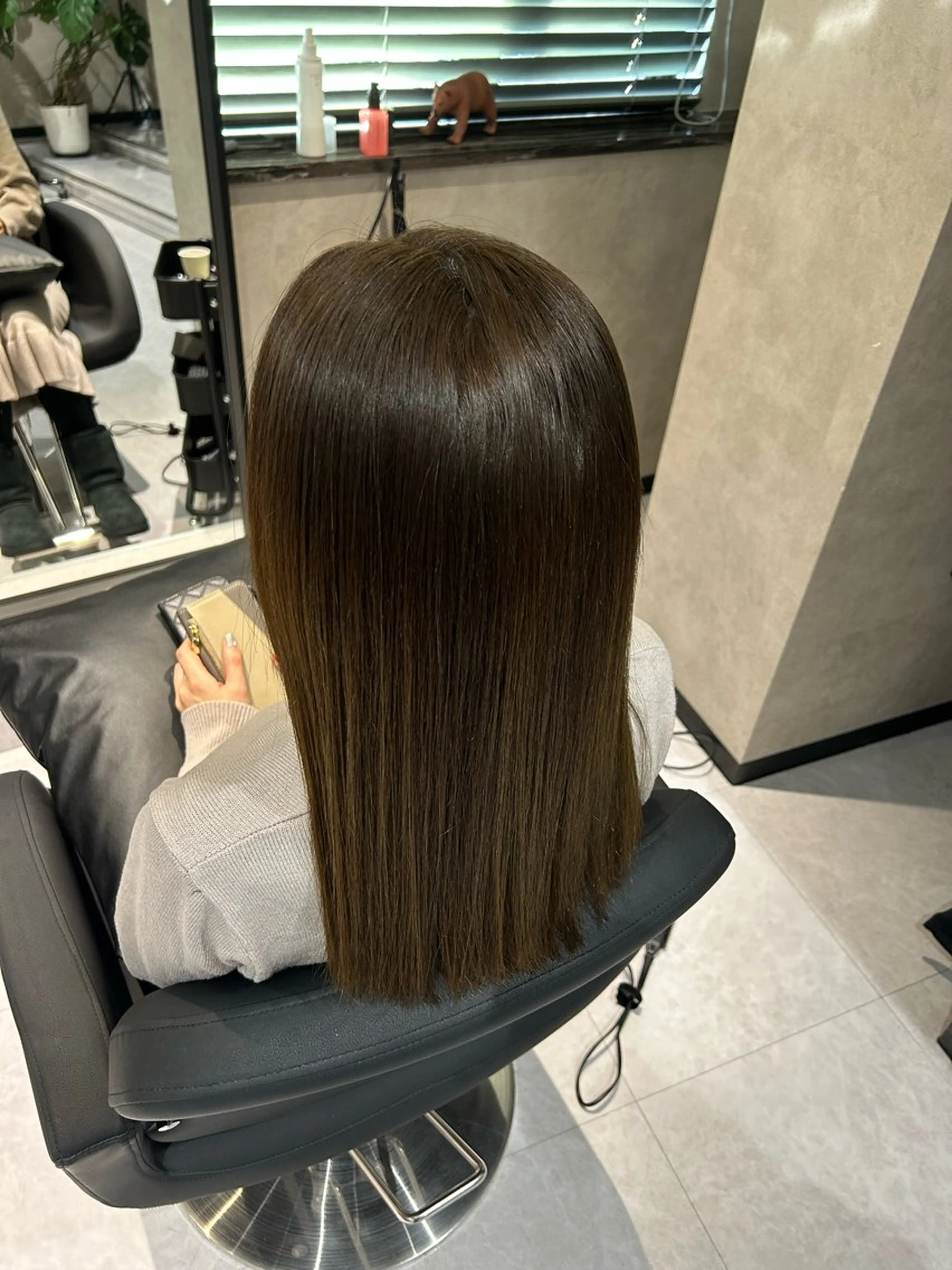 セミロング カラー ブラウンカラー 髪質改善 ヘアカラー トリートメント 《.Xian》リク /透明感/メンズのヘアスタイル