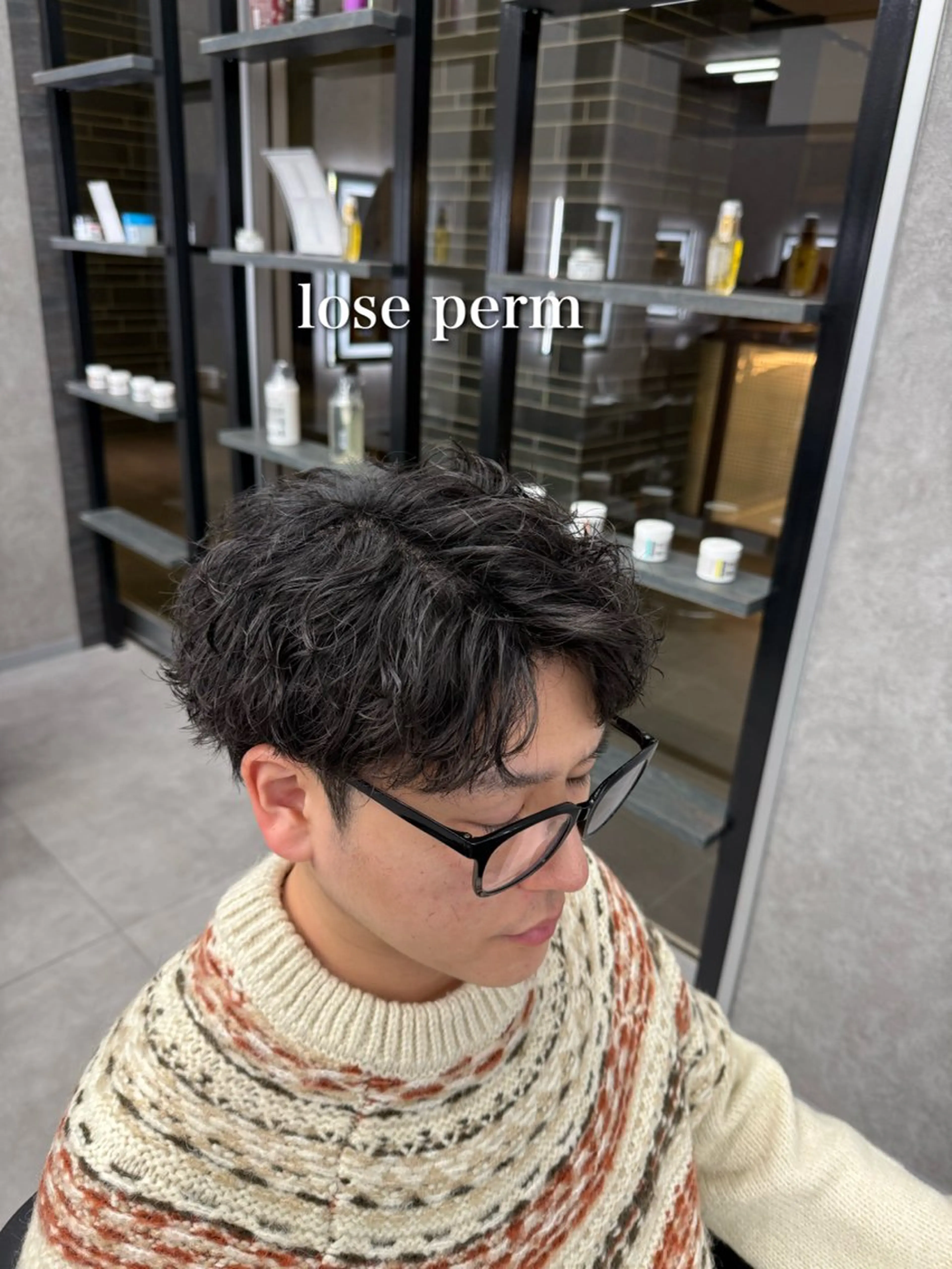 ショート カラー パーマ メンズ メンズパーマ カット パーマ メンズ特化 👑YUTAのヘアスタイル