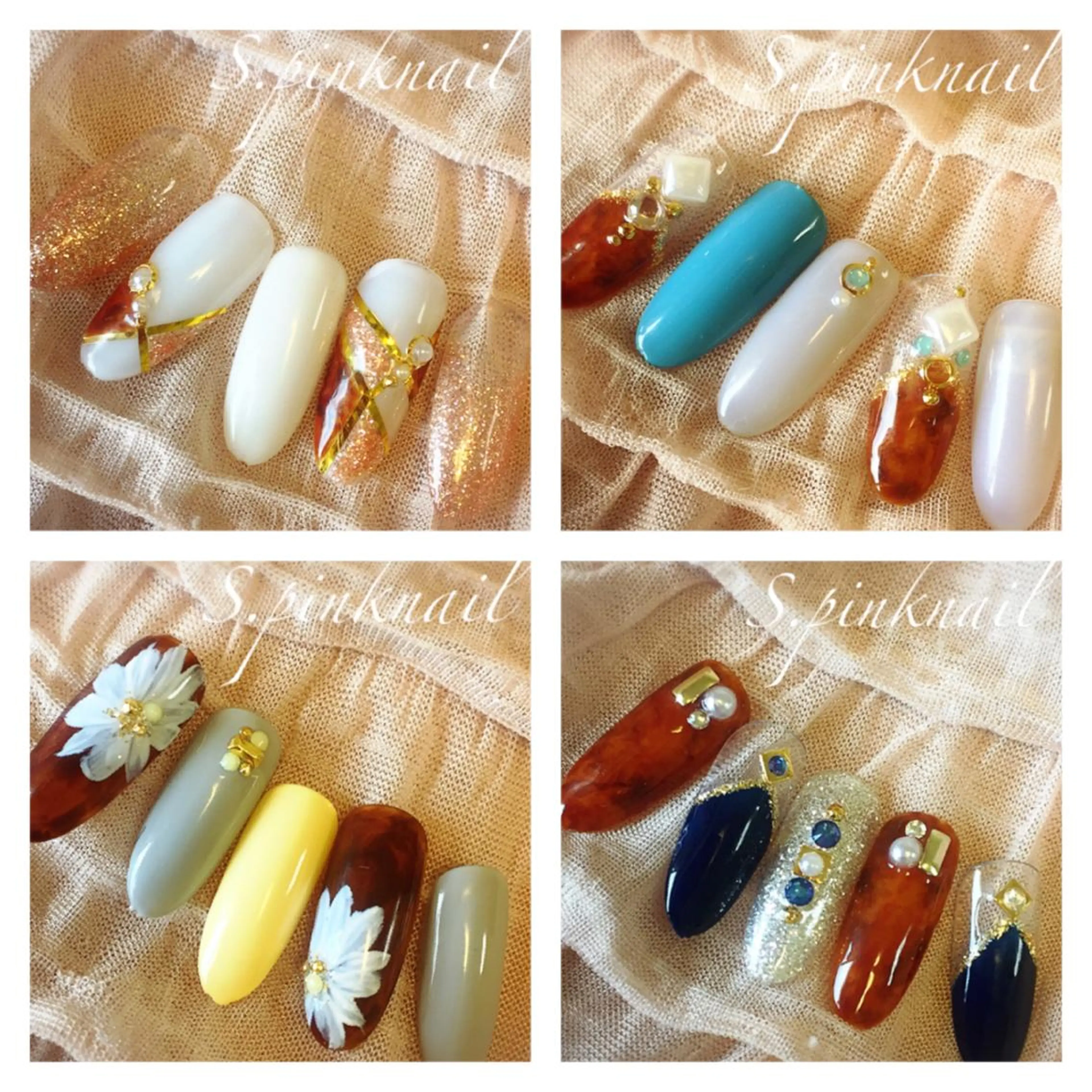 ネイル アートネイル べっ甲ネイル フットネイル Sincerely ☺︎のネイルデザイン