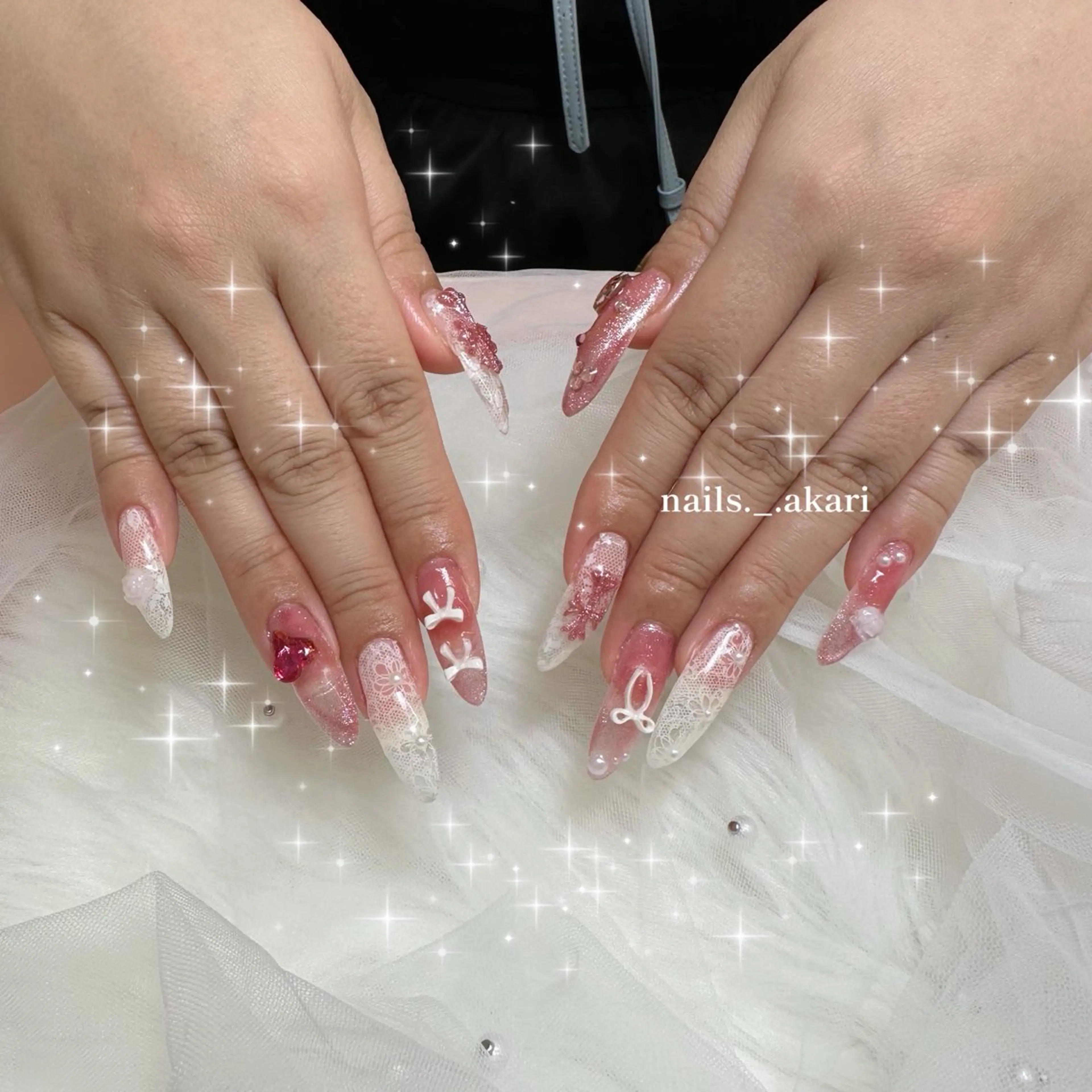 ネイル ハンドネイル akari🎀 naill｜堺筋本町のネイルデザイン