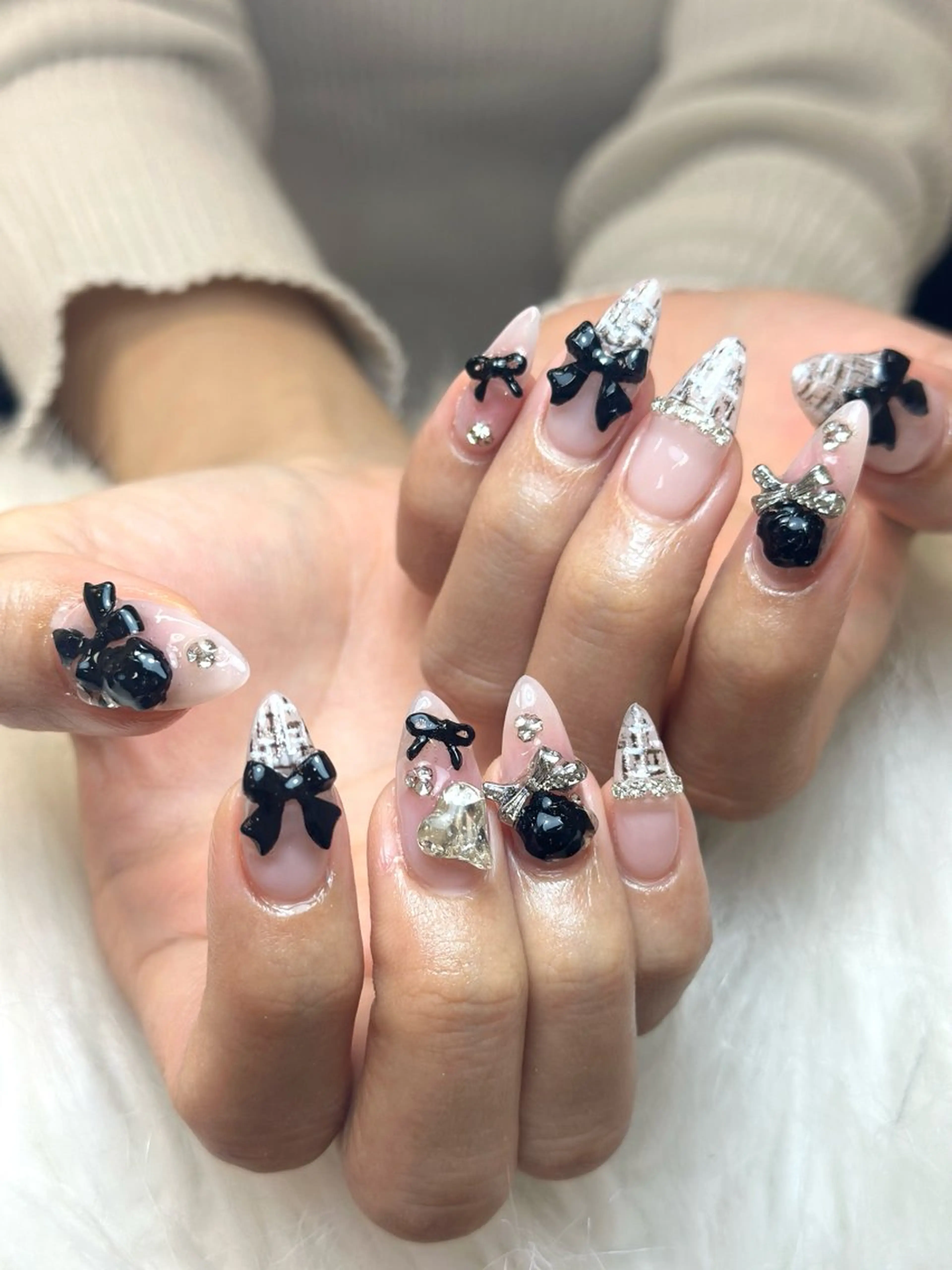 ネイル アートネイル ジェルネイル マグネットネイル ハンドネイル JennNail_ マオのネイルデザイン