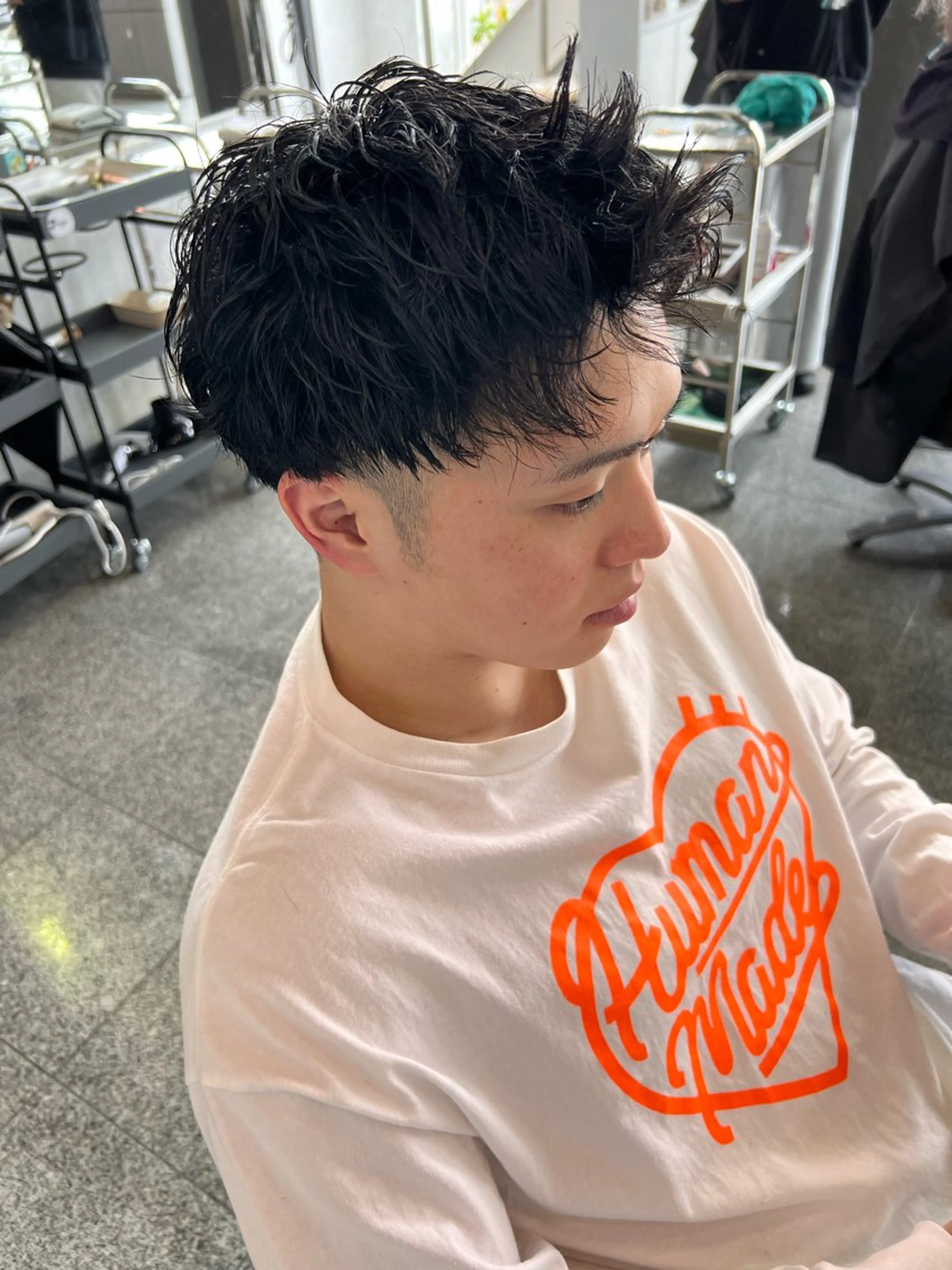 ショート パーマ メンズ メンズパーマ カット パーマ トリートメント Oops旧TABOO 早野太郎のヘアスタイル