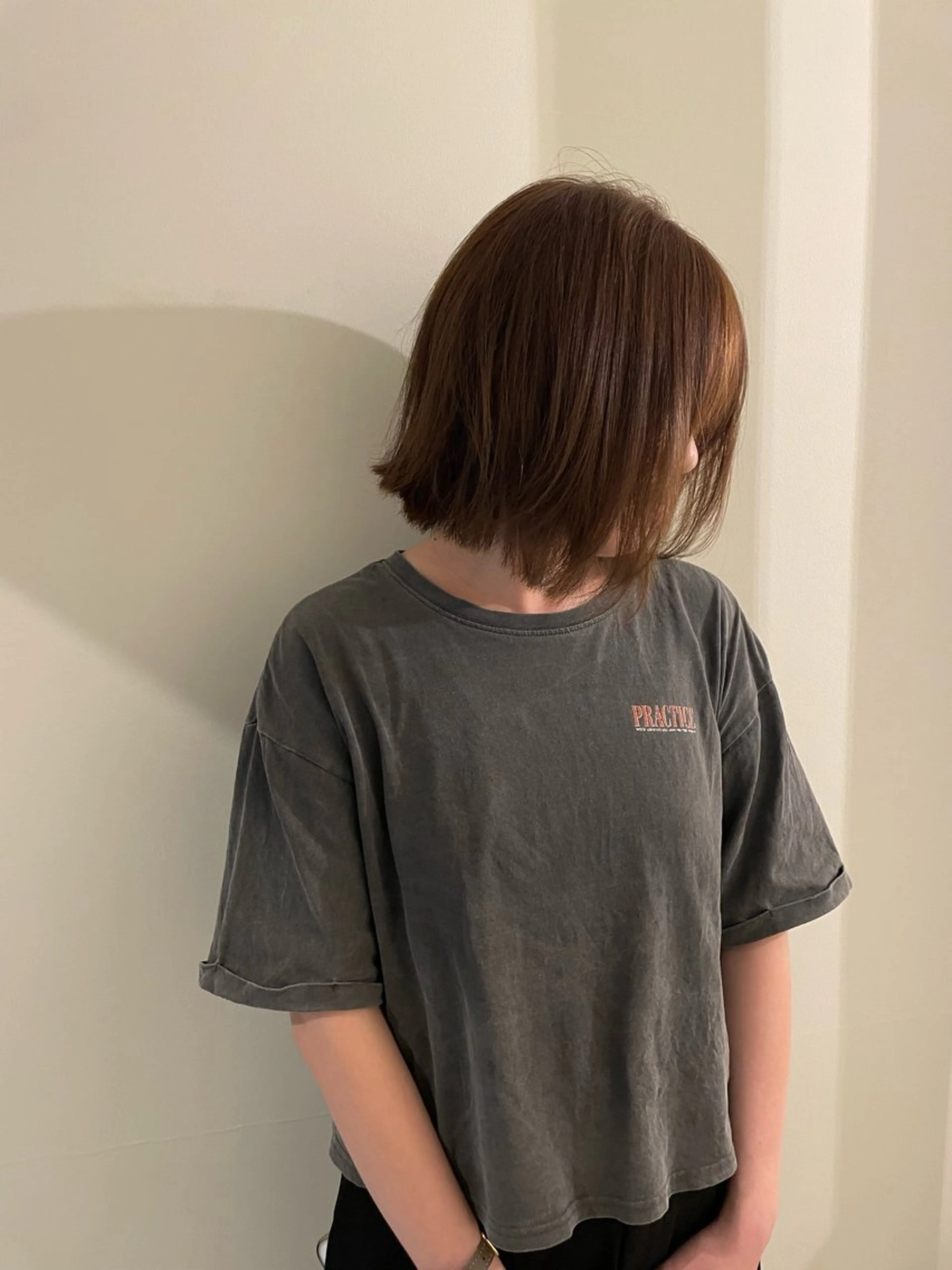 ショート カラー ベージュカラー ブラウンカラー ラベンダーカラー ボブ くびれヘア ニュアンスカラー🫧 加納のヘアスタイル