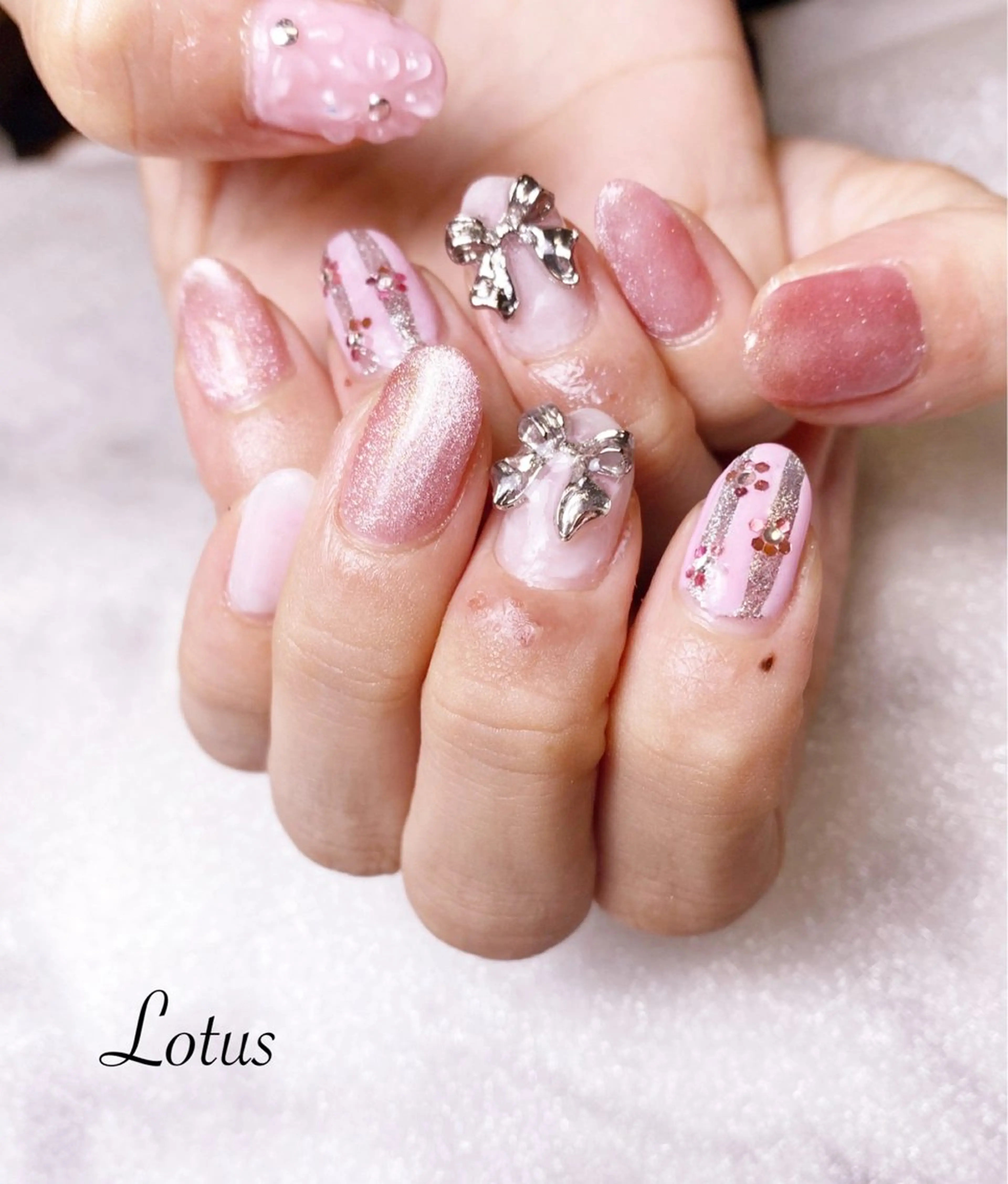 ネイル ハンドネイル ネイル＆脱毛 Lotus🌸のネイルデザイン