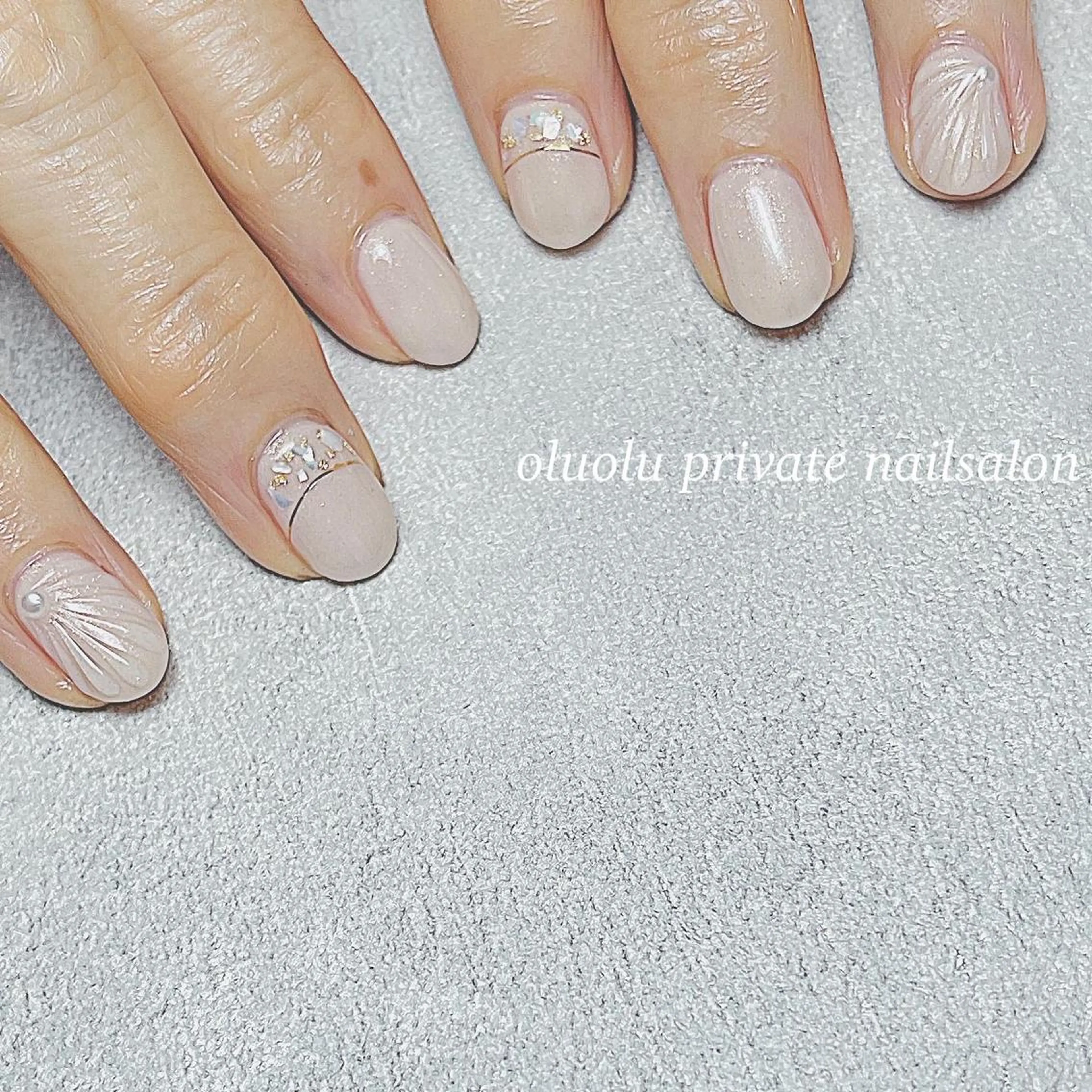 ネイル アートネイル フットネイル ジェルネイル ニュアンスネイル パラジェル ハンドネイル 大村 紬華のネイルデザイン