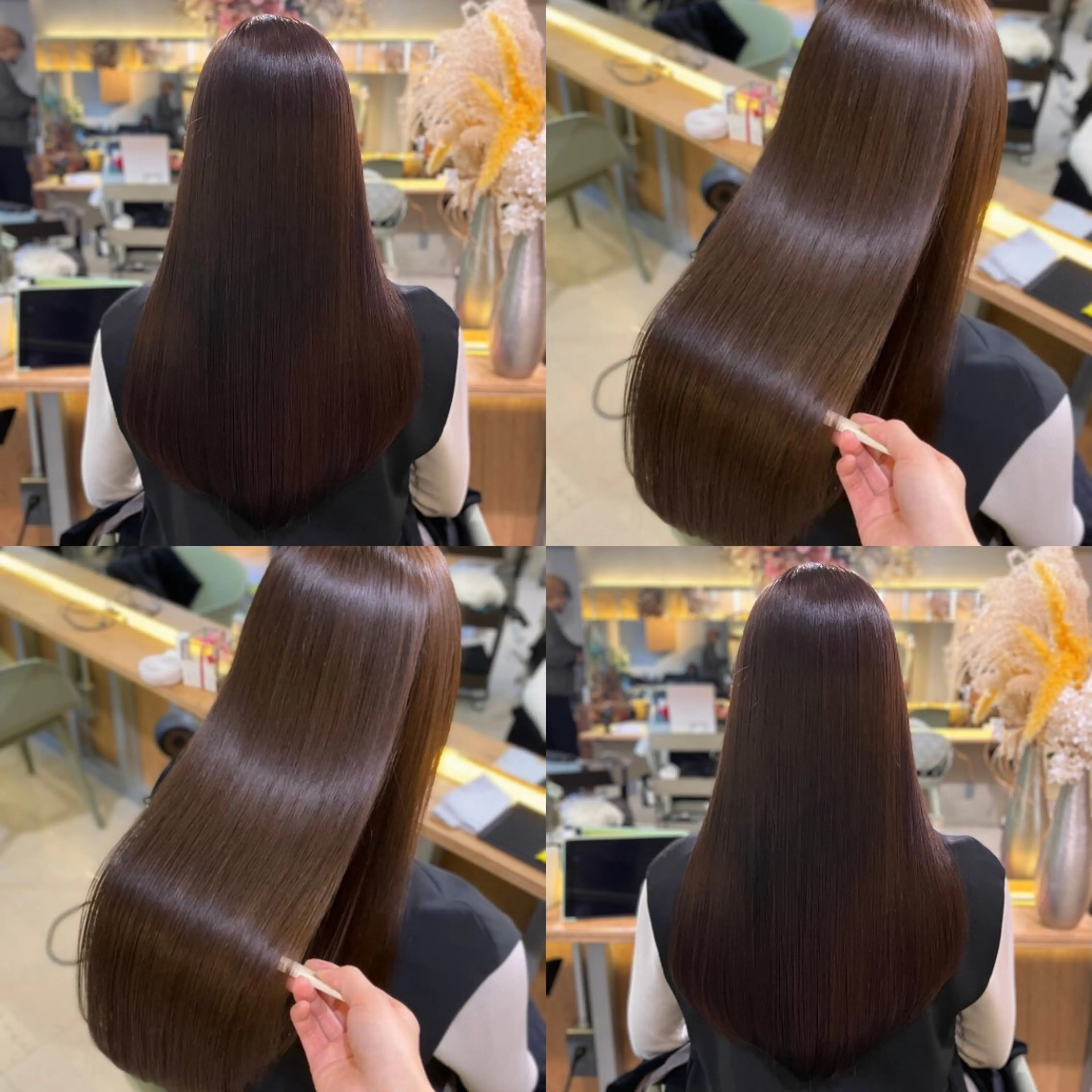 ロング カラー アッシュ アッシュブラウン ブラウンカラー カット ヘアカラー トリートメント 髪質改善/艶髪/矯正 ヘアアレンジ/西梅田のヘアスタイル