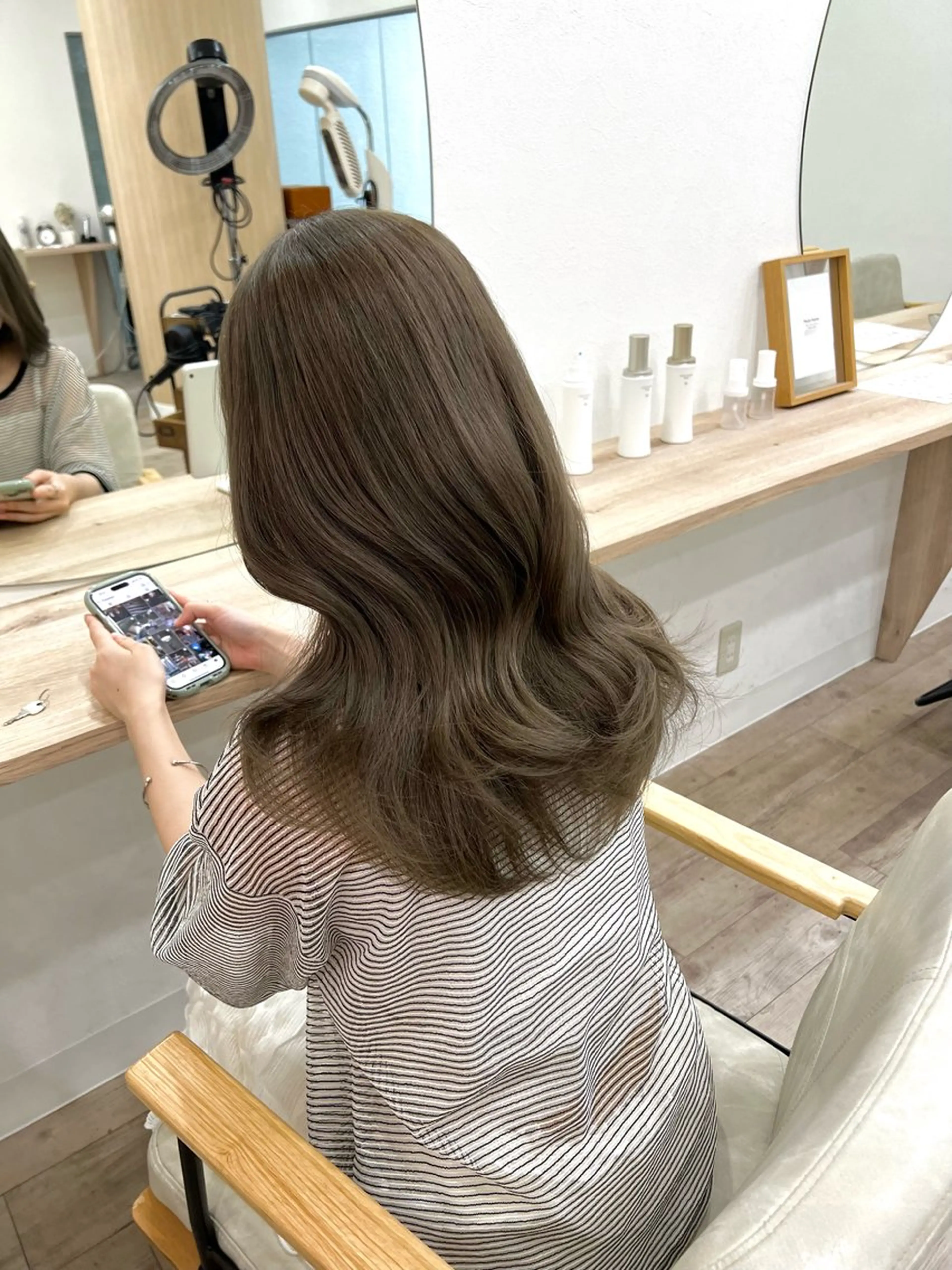 ロング カラー ヘアカラー トリートメント TOKI mahoのヘアスタイル