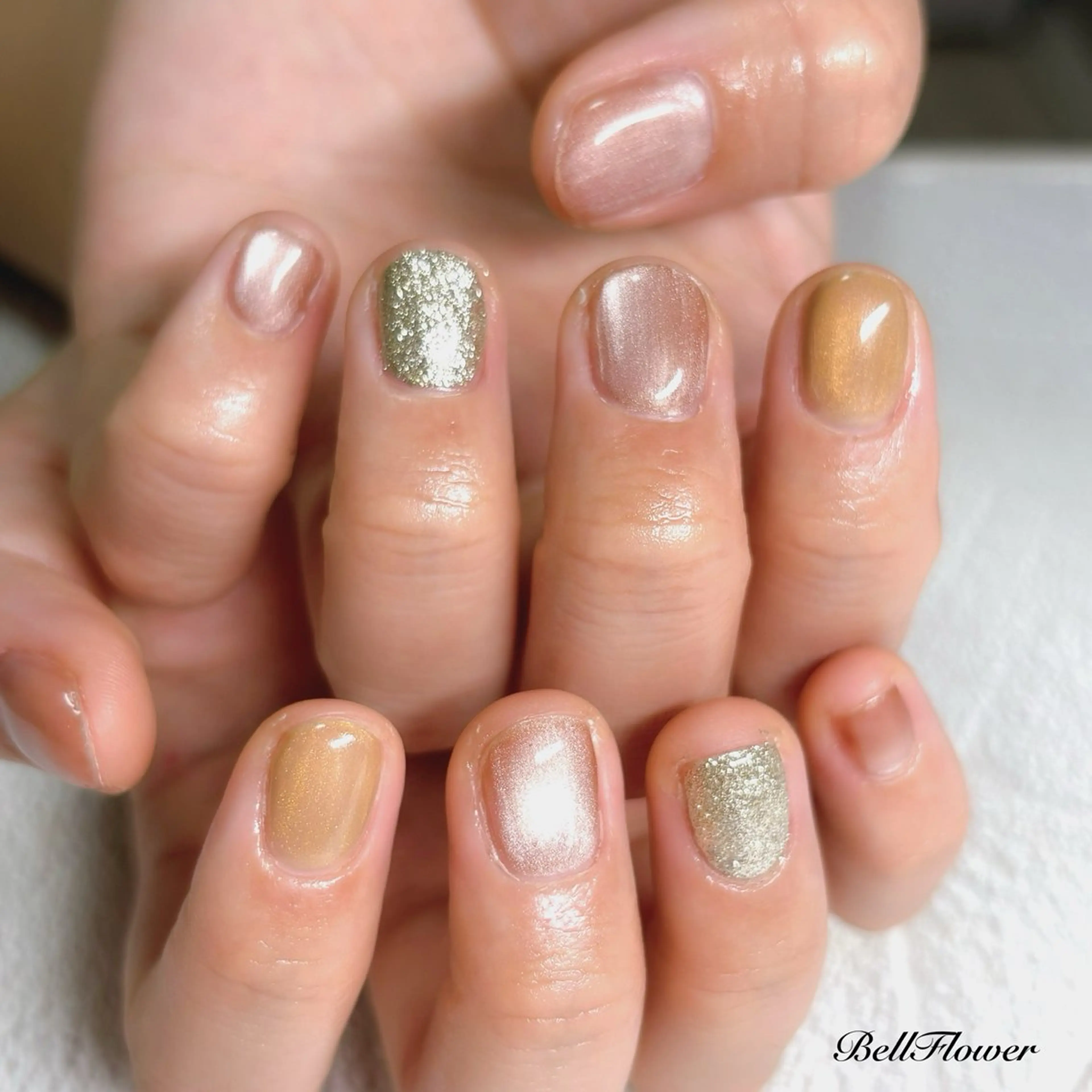 ネイル ハンドネイル Bell Flowerのネイルデザイン
