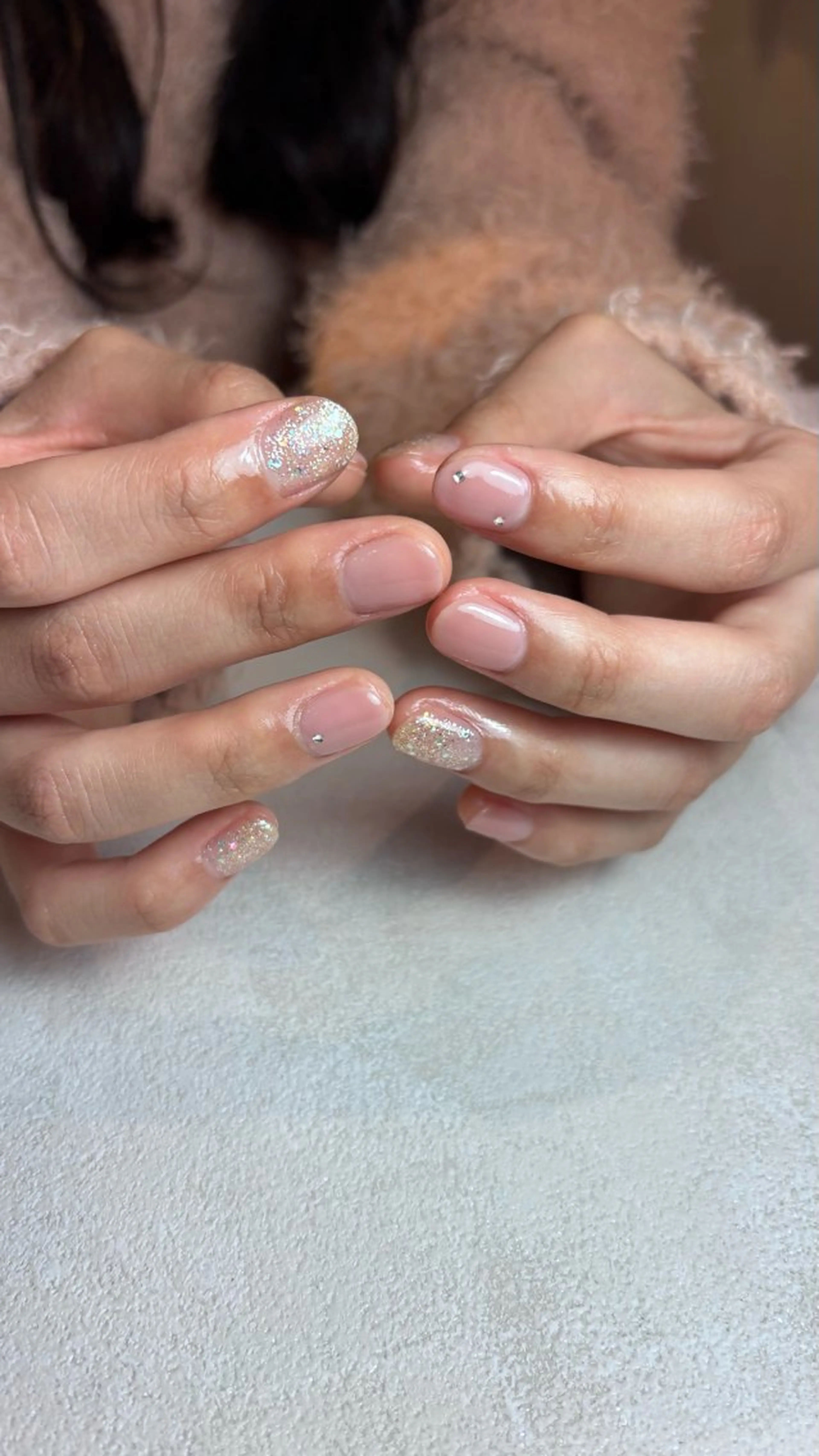 ネイル シンプルネイル 春ネイル ハンドネイル 山田 美羽のネイルデザイン