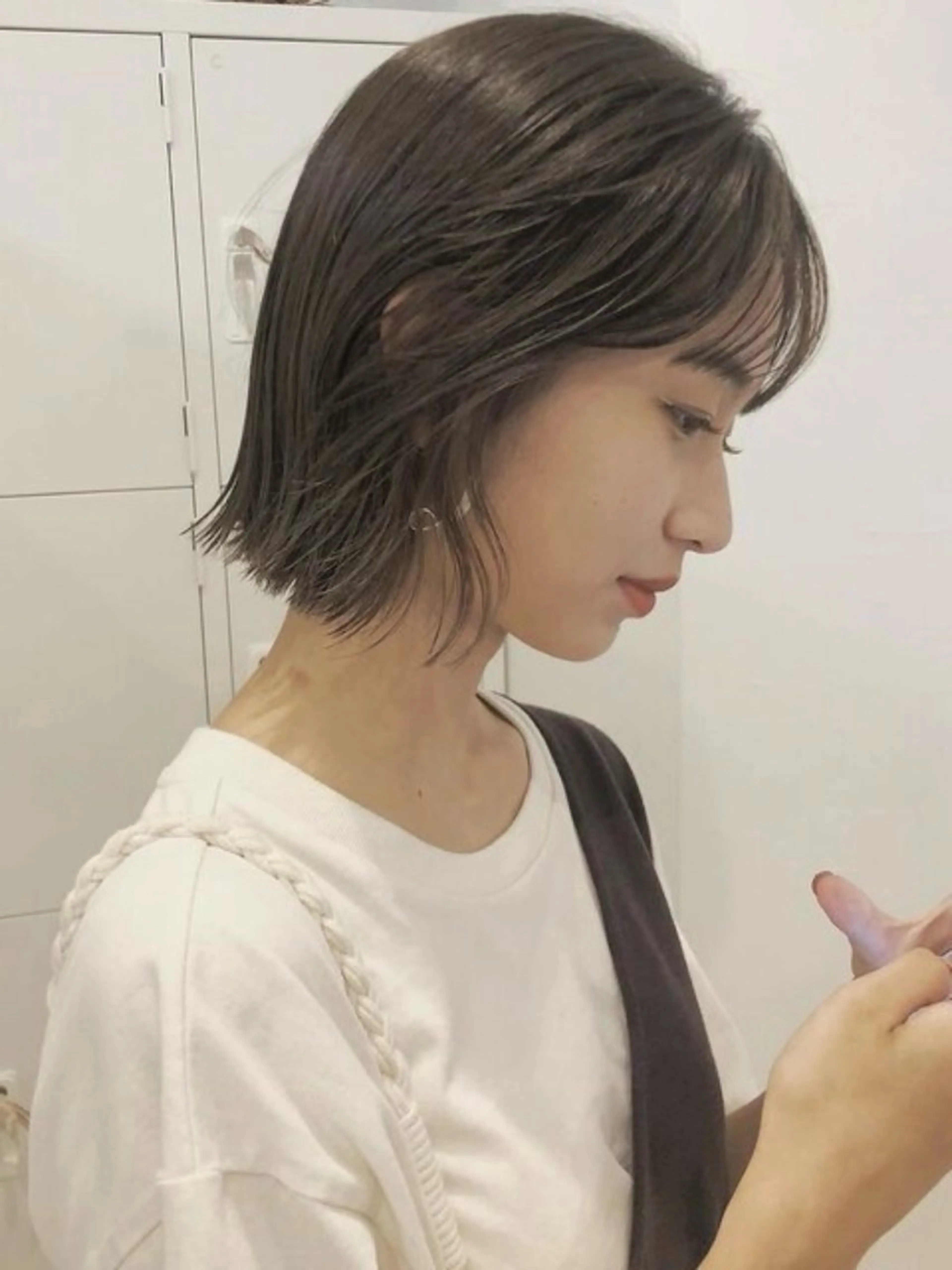 ショート ボブ 🟡ひろの/ツヤ カラー/髪質改善🟡のヘアスタイル