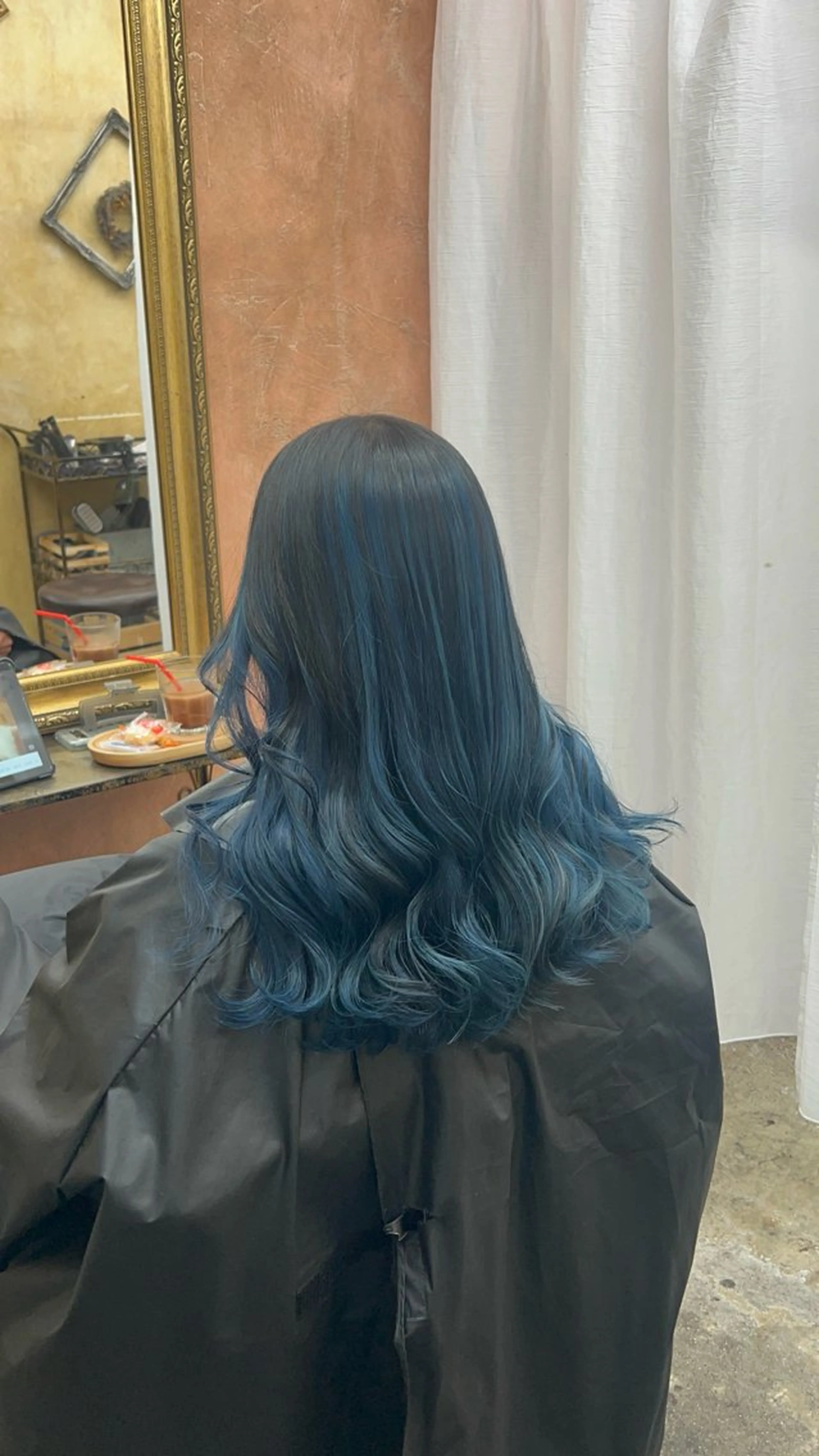 セミロング ヘアカラー トリートメント ともざねゆか UniQ/岡山駅のヘアスタイル