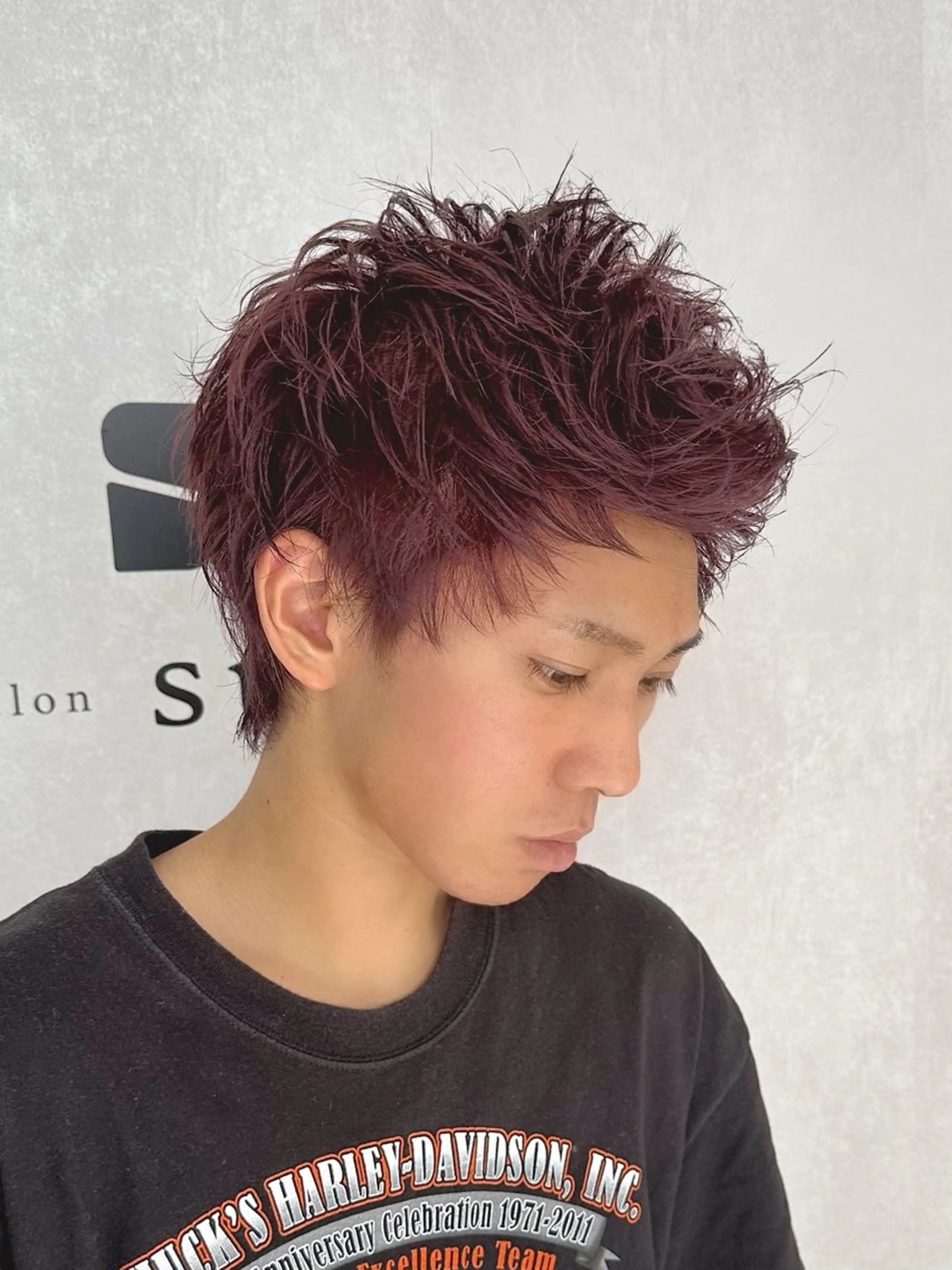 カラー メンズ 濱口 健慎のヘアスタイル