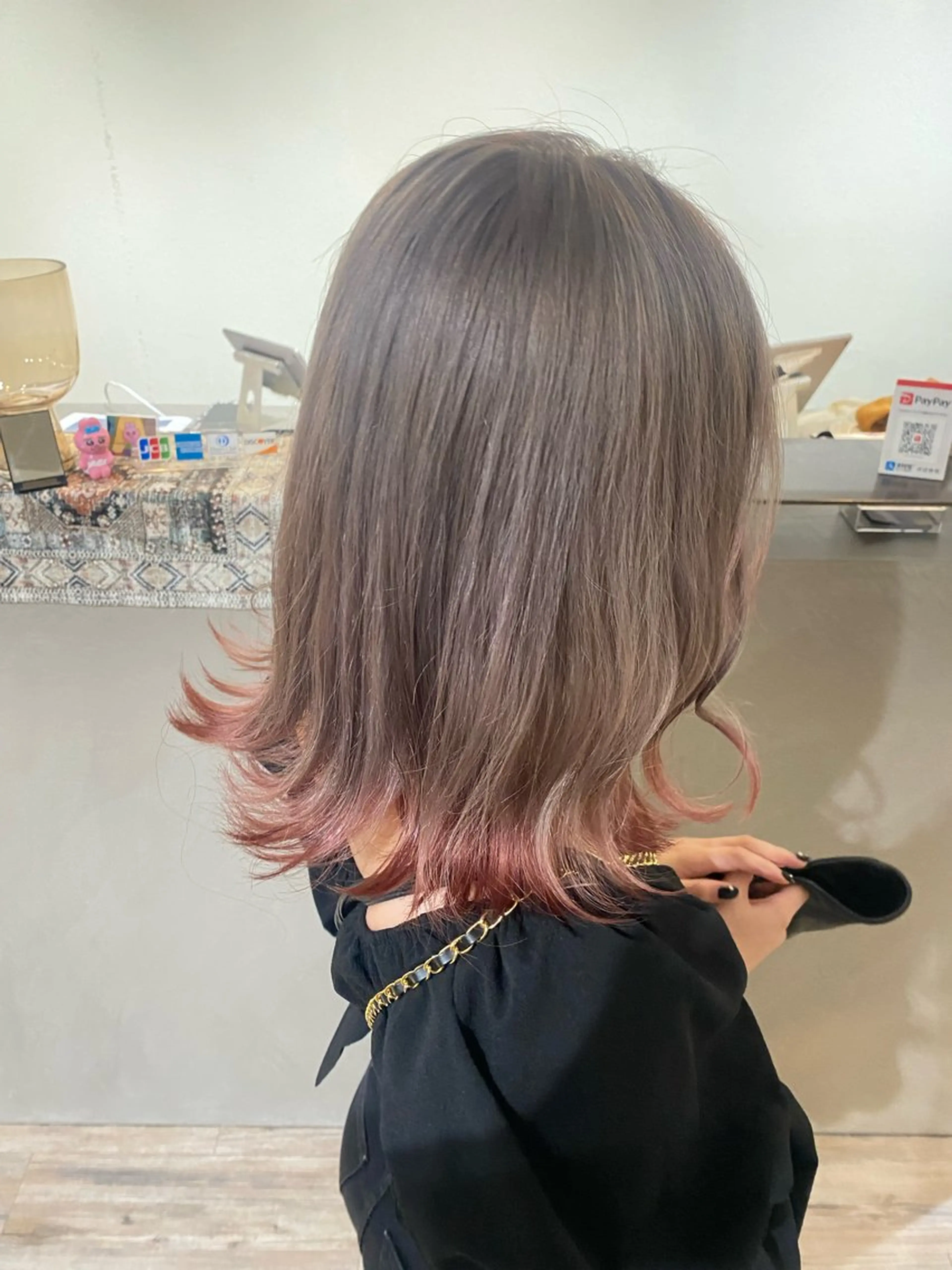 ミディアム カラー CURE nex the salon 表参道所属・美髪矯正/髪質改善 🫧山﨑　真歩🫧のヘアスタイル