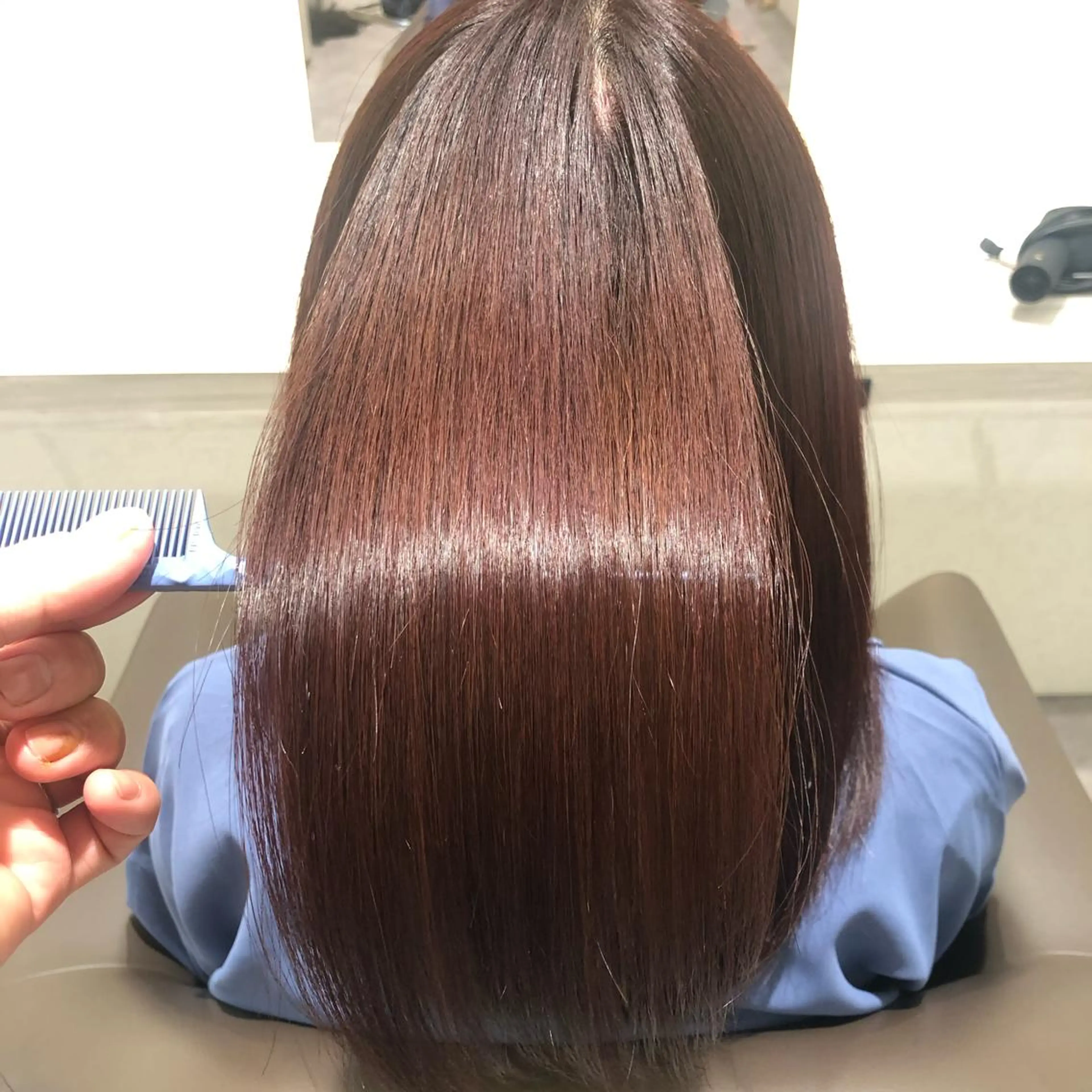 ロング カラー ムトウセイマ/ 縮毛矯正/ブリーチのヘアスタイル