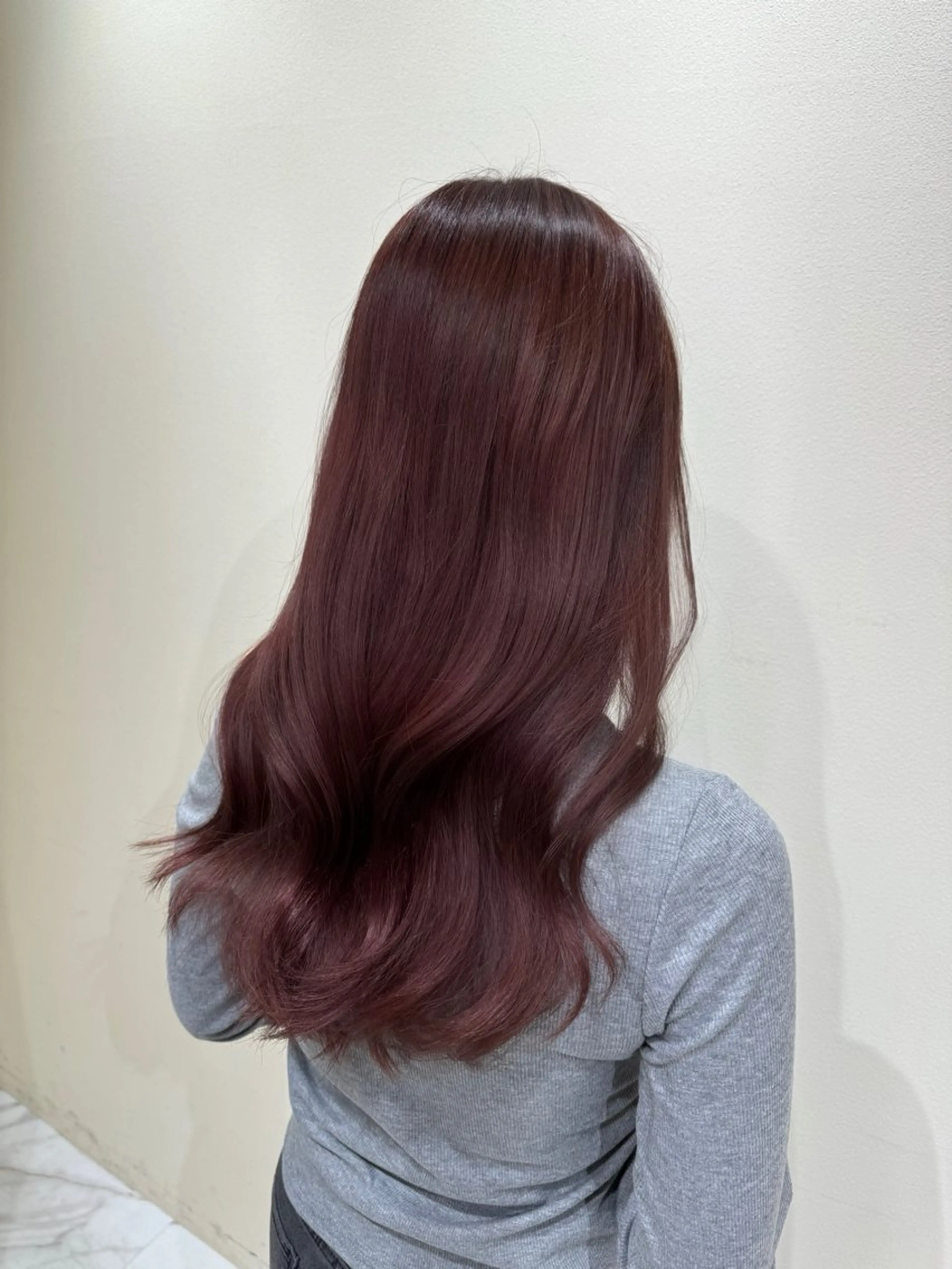 ロング カラー ボルドーカラー ヘアカラー トリートメント 髪質改善🫧 カラー特化/Hinaのヘアスタイル