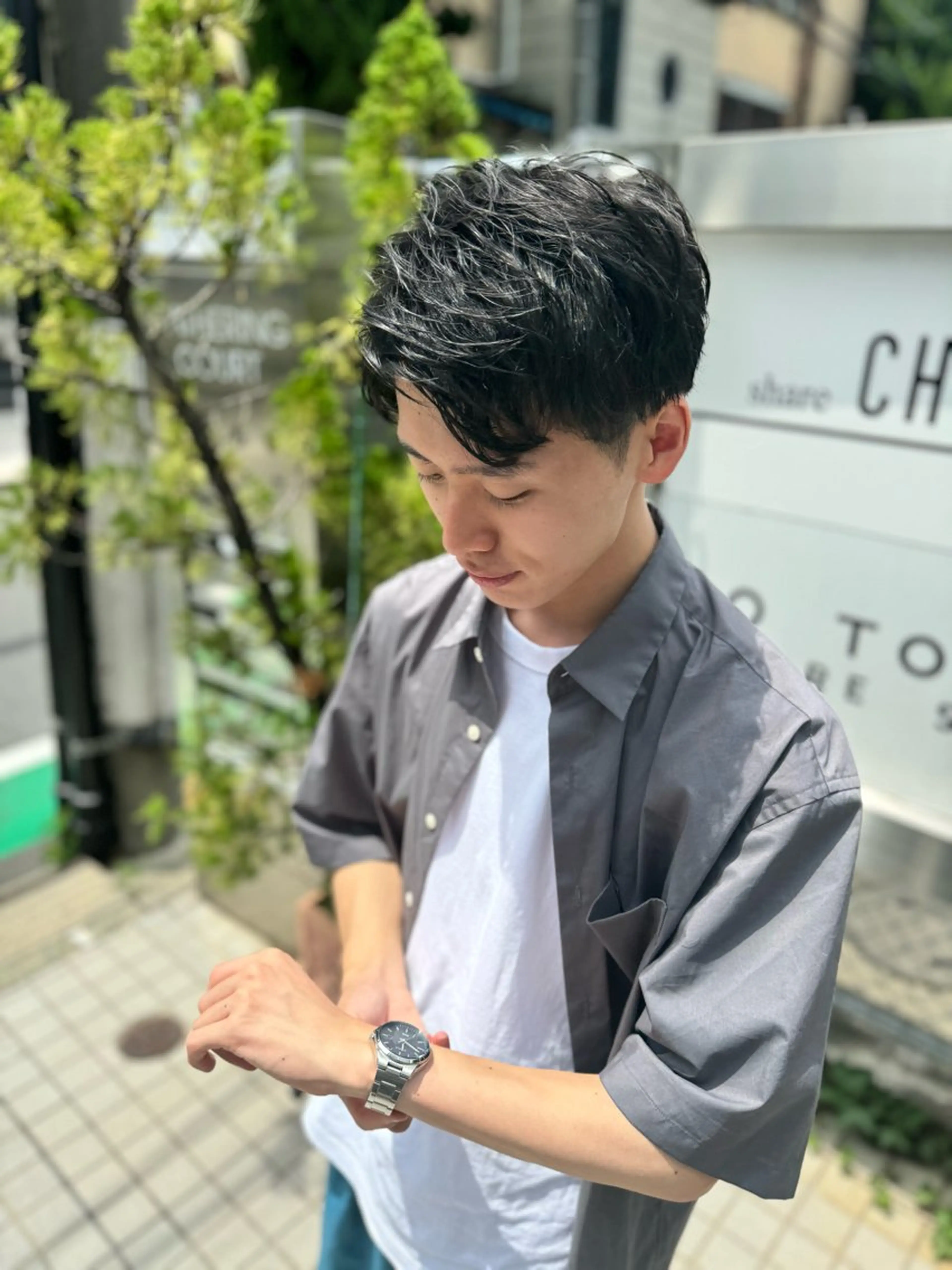 ショート パーマ ヘアアレンジ メンズ カット CHIC share salon所属・ちこ .のヘアスタイル