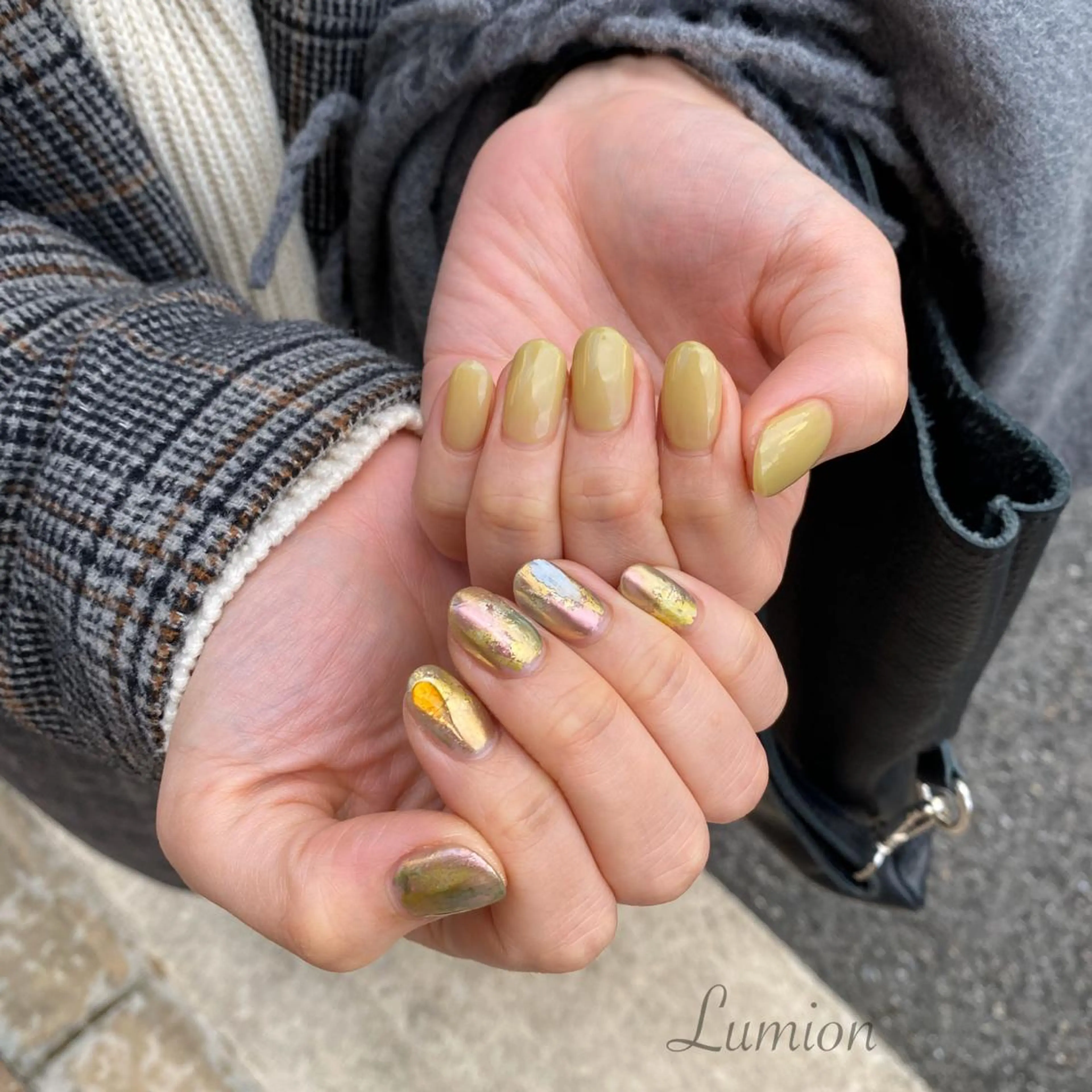ネイル ニュアンスネイル ピスタチオネイル ハンドネイル nailroom Lumionのネイルデザイン