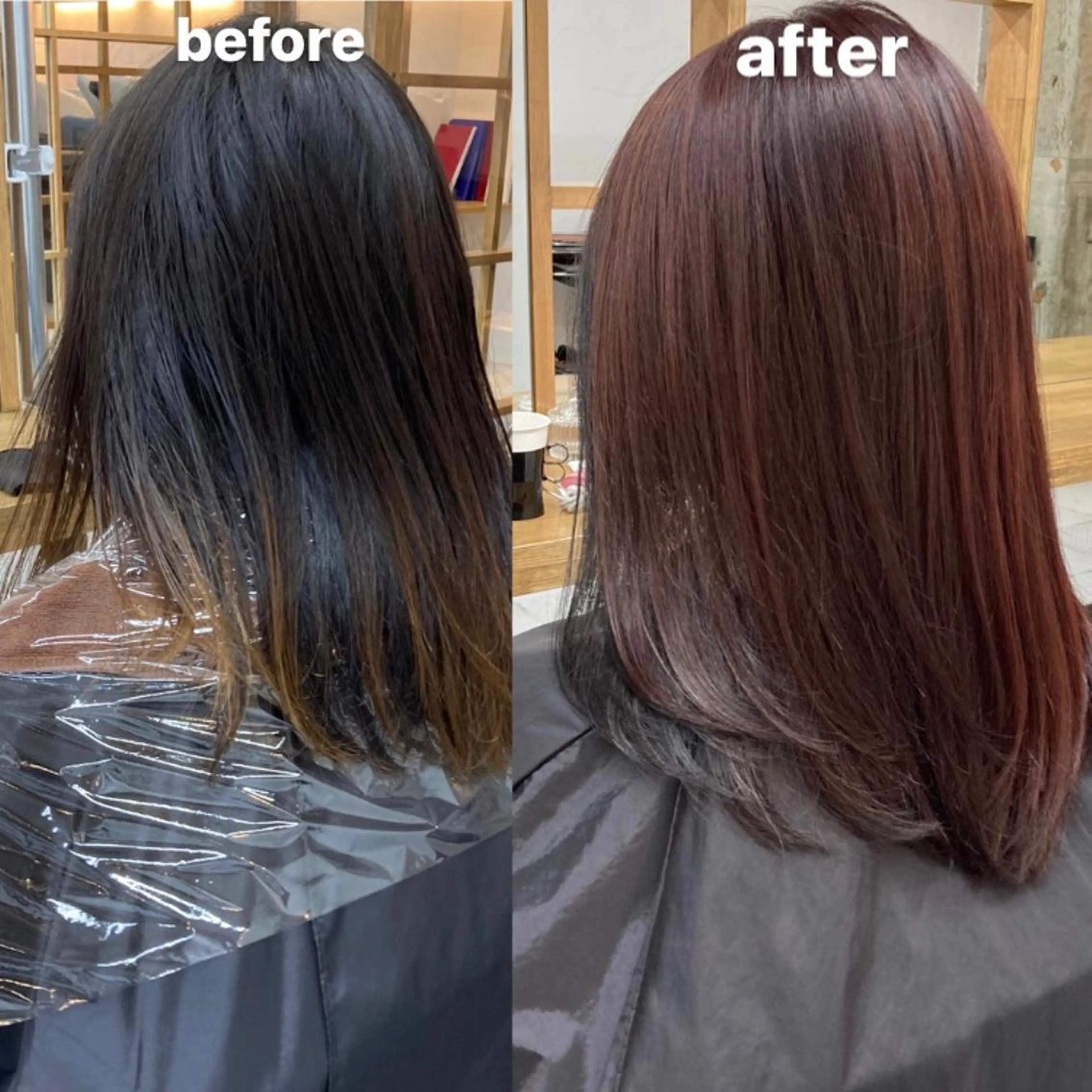 ミディアム カラー 韓国レイヤーカット★ 小林大樹のヘアスタイル