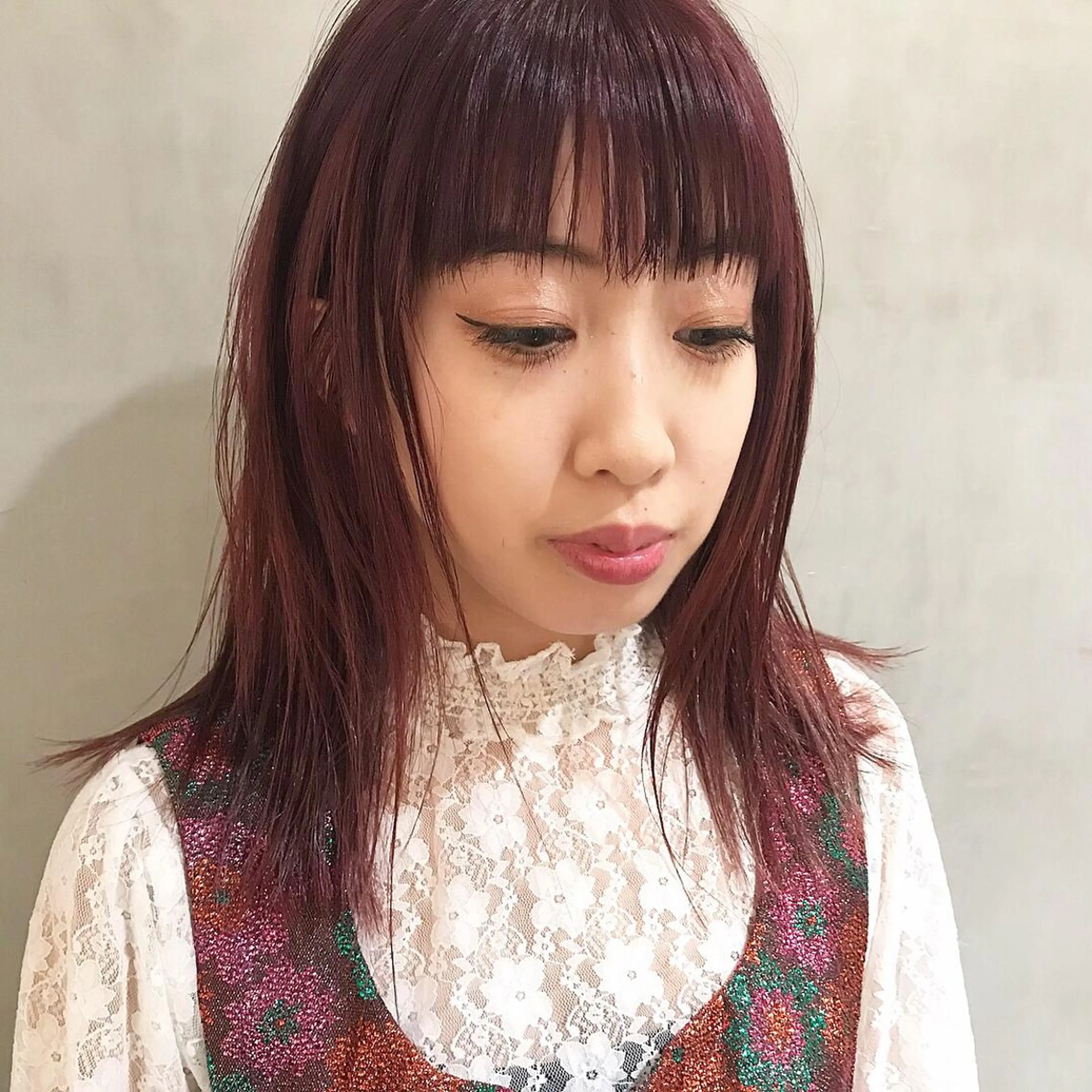 ミディアム カラー 透明感カラー カット ヘアカラー トリートメント 優作 〜圧倒的信頼〜のヘアスタイル