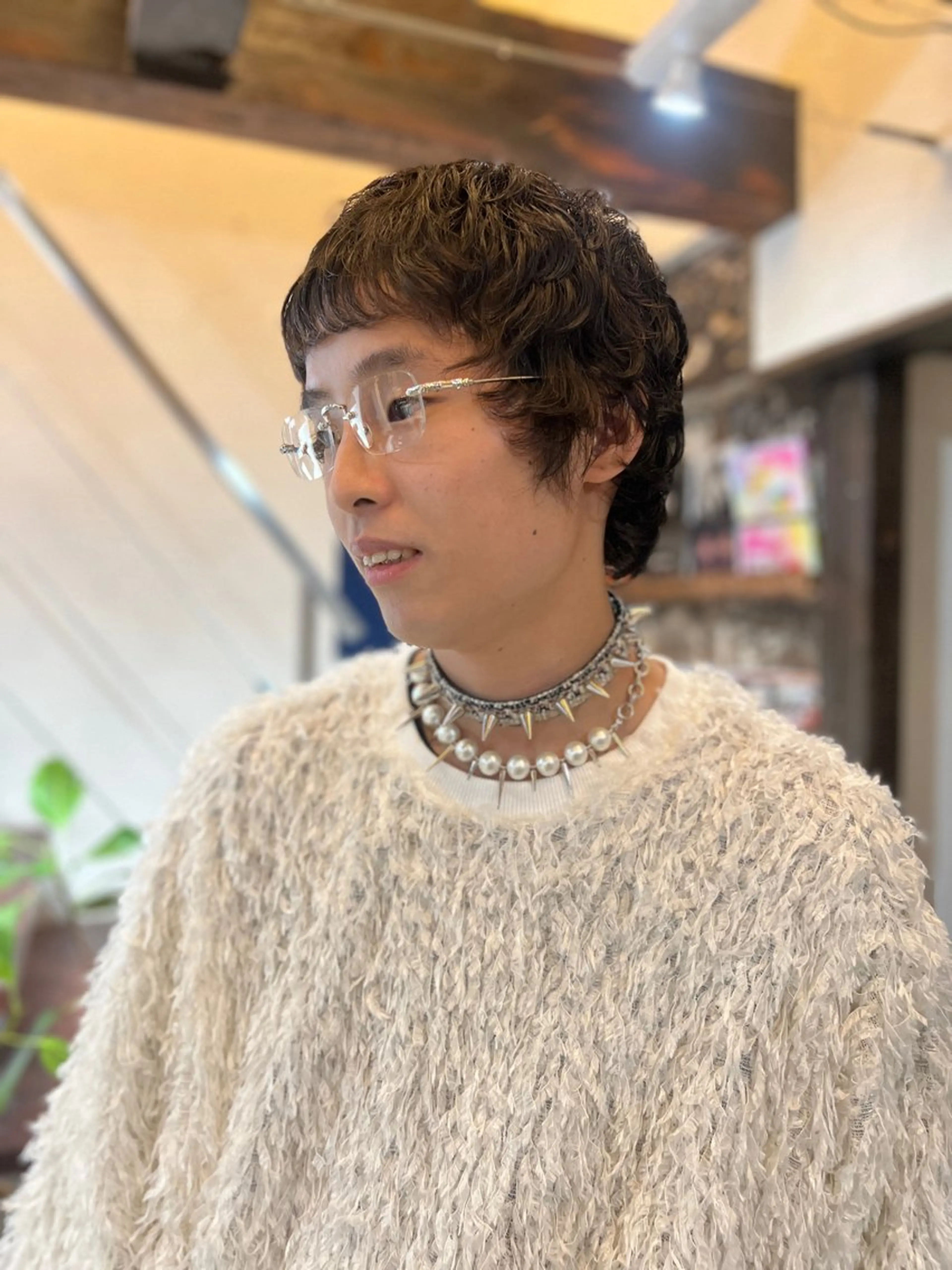 ショート パーマ ショートヘア ウルフカット カット ボブパーマ/レイヤー ヒロモトアサカのヘアスタイル