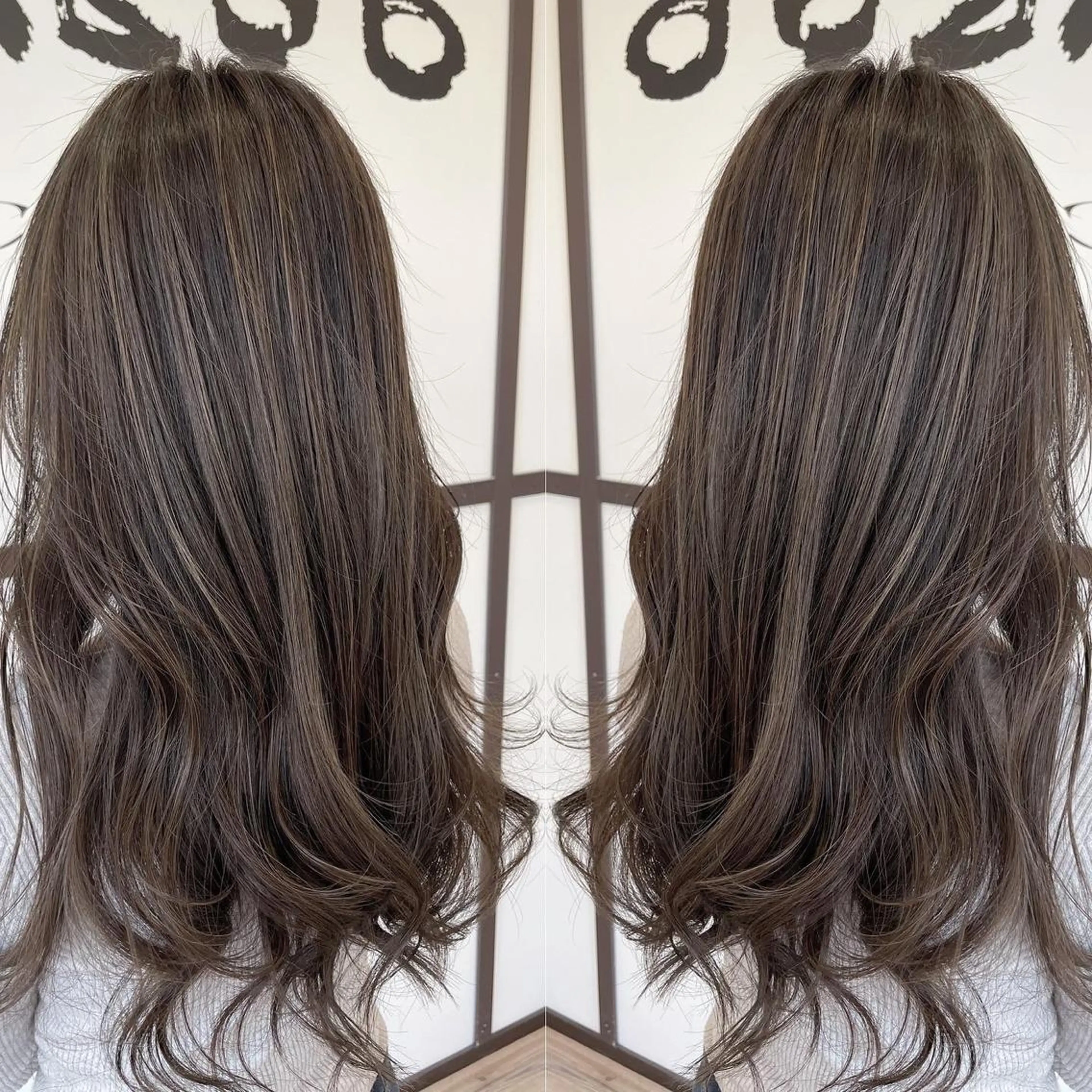 セミロング カラー アッシュ 透明感カラー ハイライトカラー 外国人風カラー ハイライト ヘアカラー トリートメント 河合秀明/ショート /ボブ/レイヤーのヘアスタイル