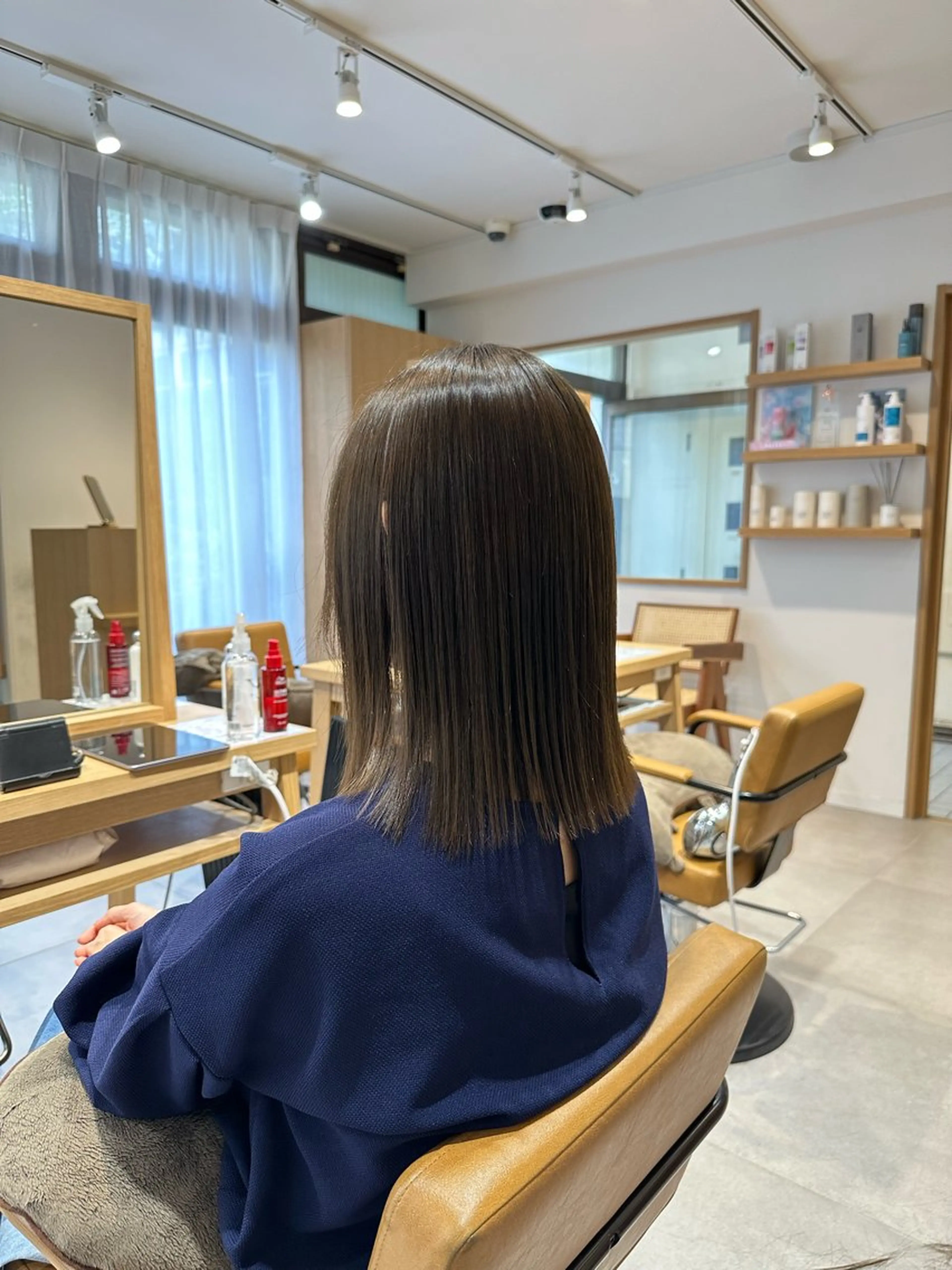 ミディアム カット ヘアカラー トリートメント 🌱加藤　胡太郎 /艶髪ストレート🌱のヘアスタイル