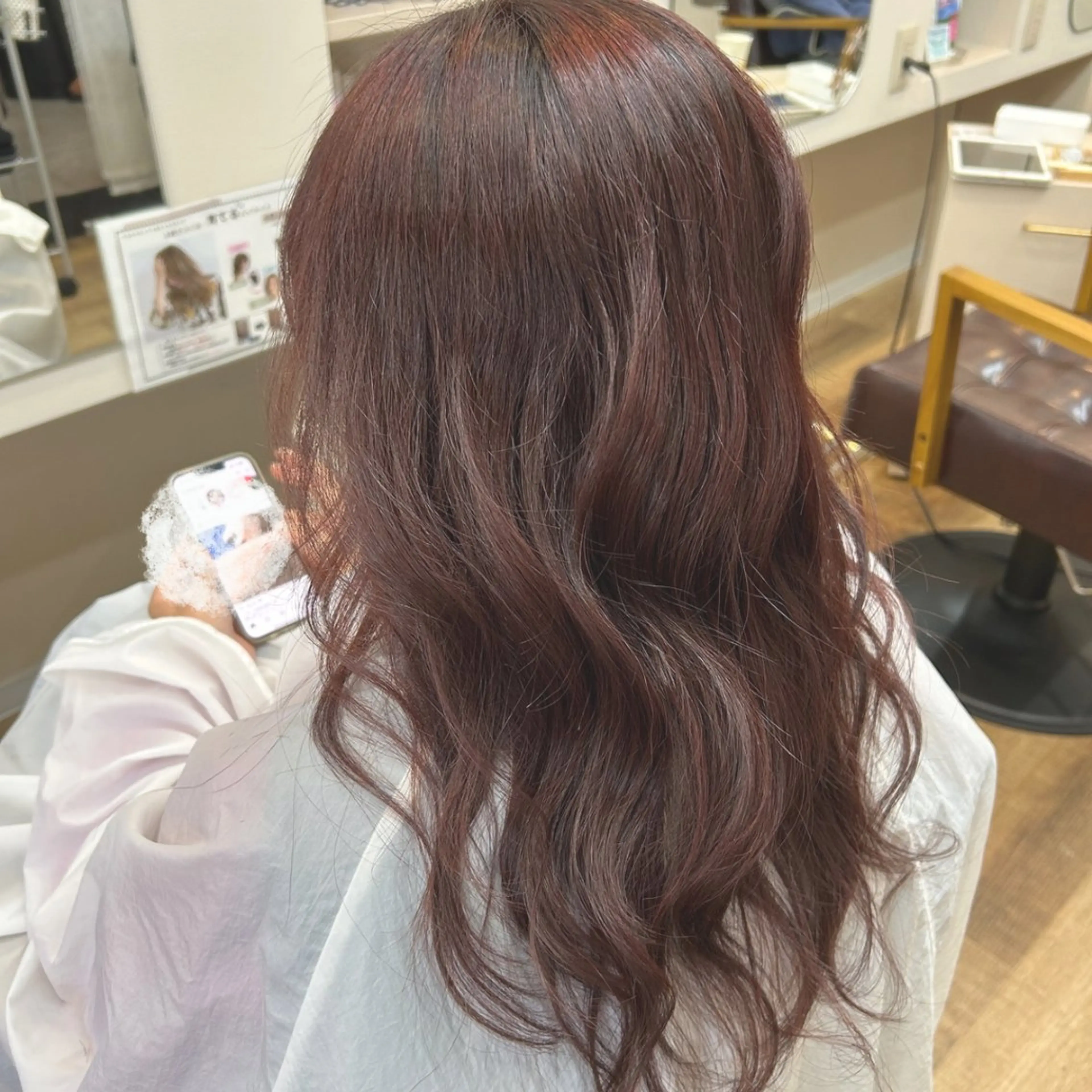 ロング ヘアカラー 中野 未来のヘアスタイル