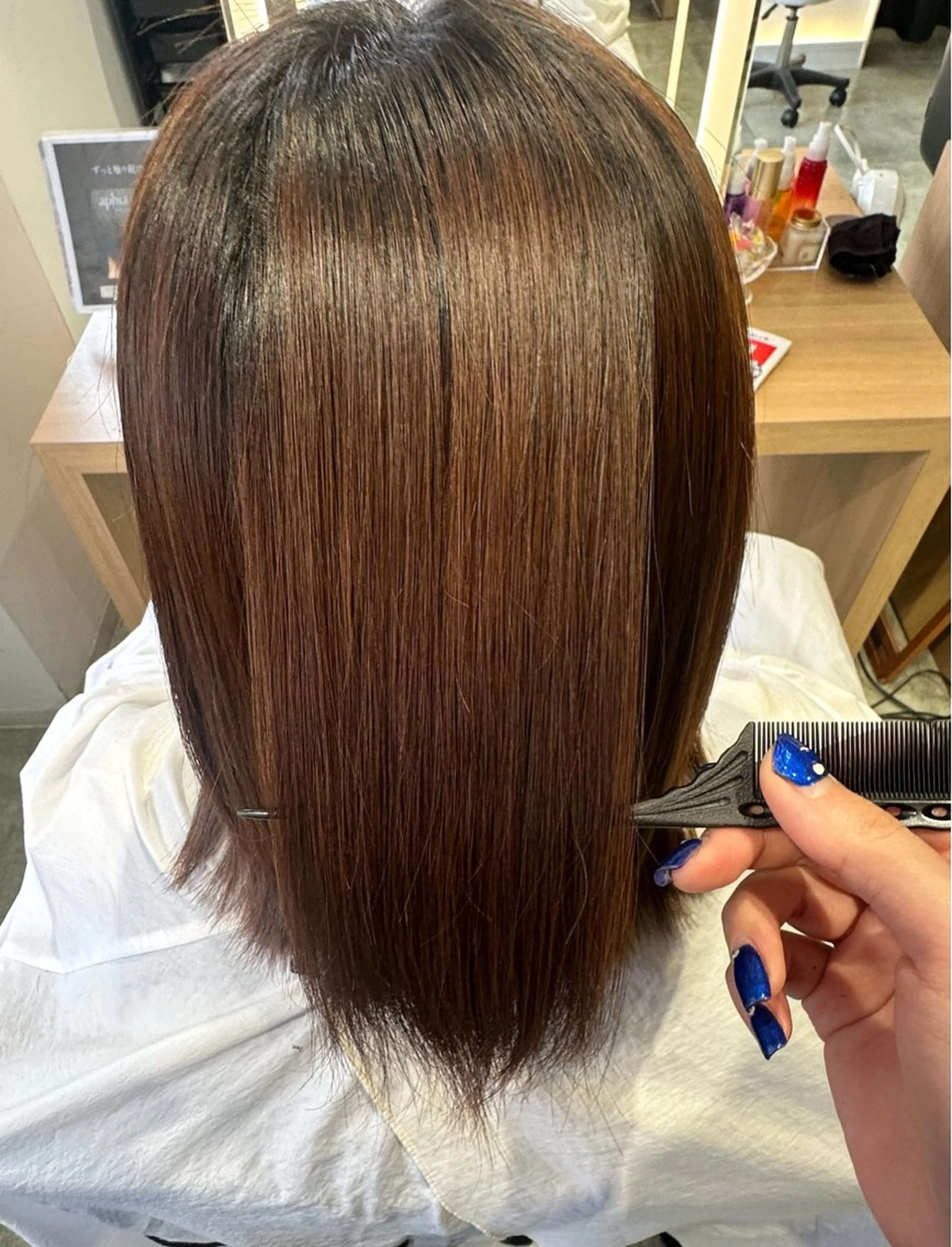 🫧縮毛矯正🫧 5~10センチ程のリタッチ矯正 ※再来の方のみの写真