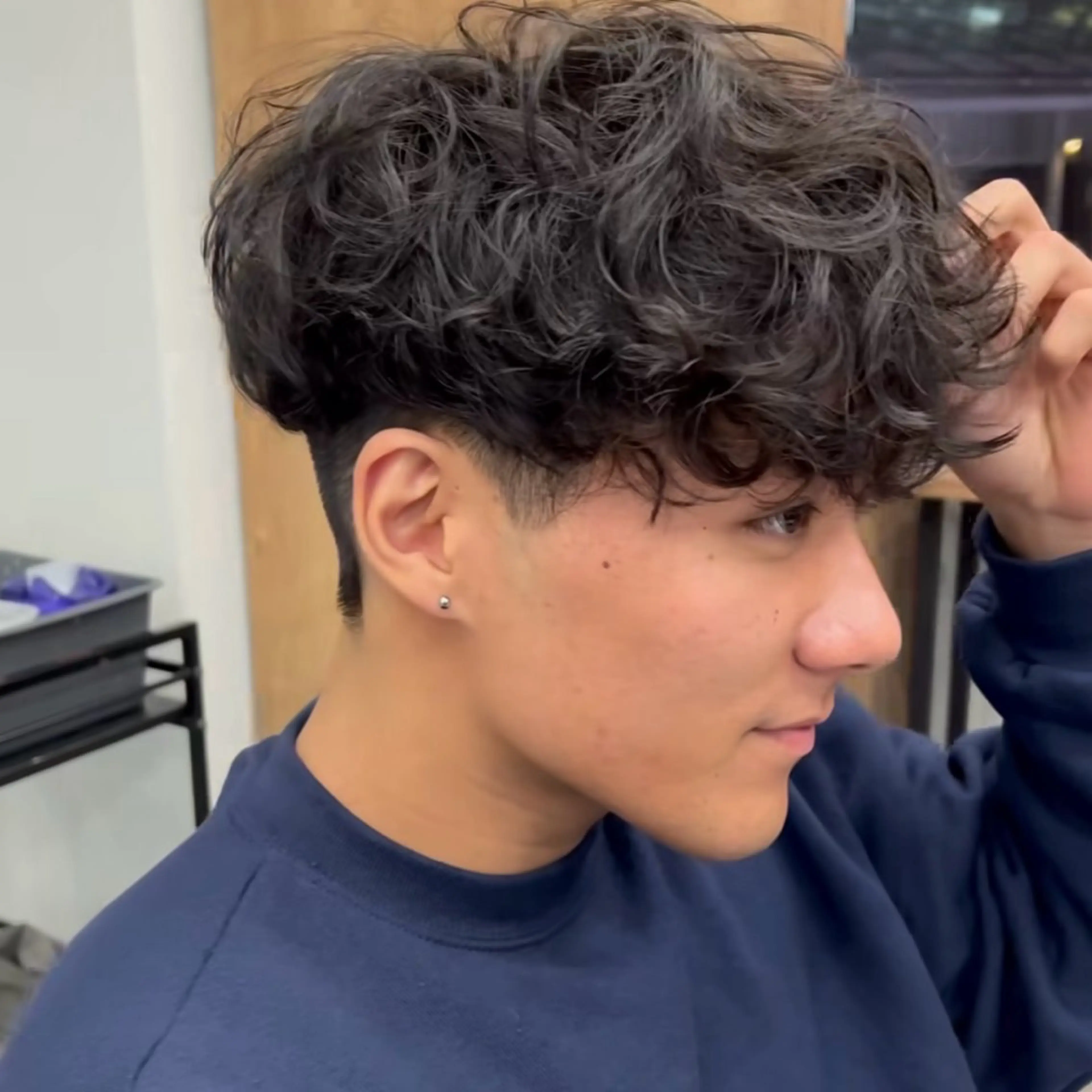 メンズ スペインカール メンズ専門/パーマ 特化/栄/北出瑞貴のヘアスタイル
