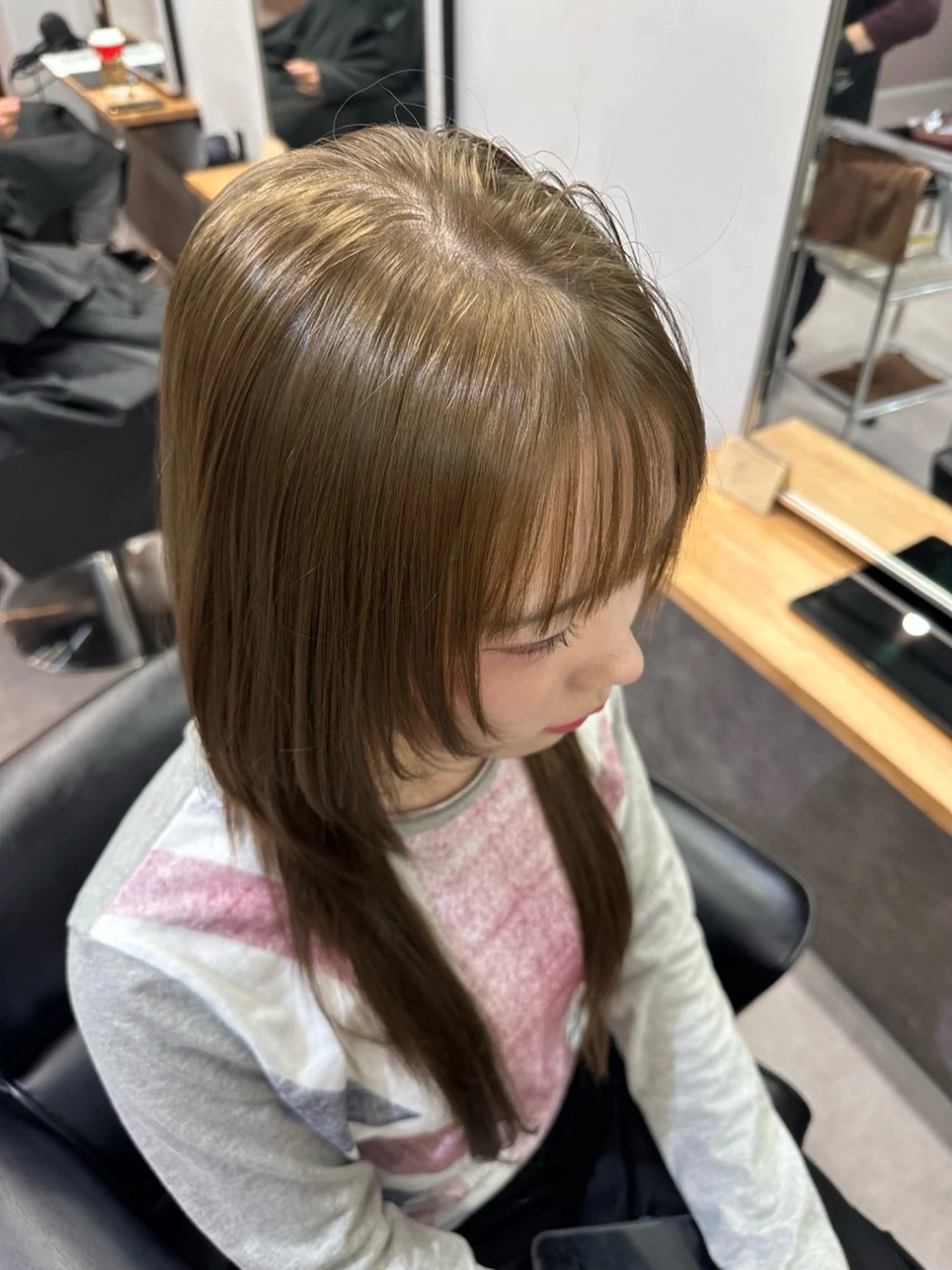 🤎ブリーチなしWカラー＋カット🤎の写真