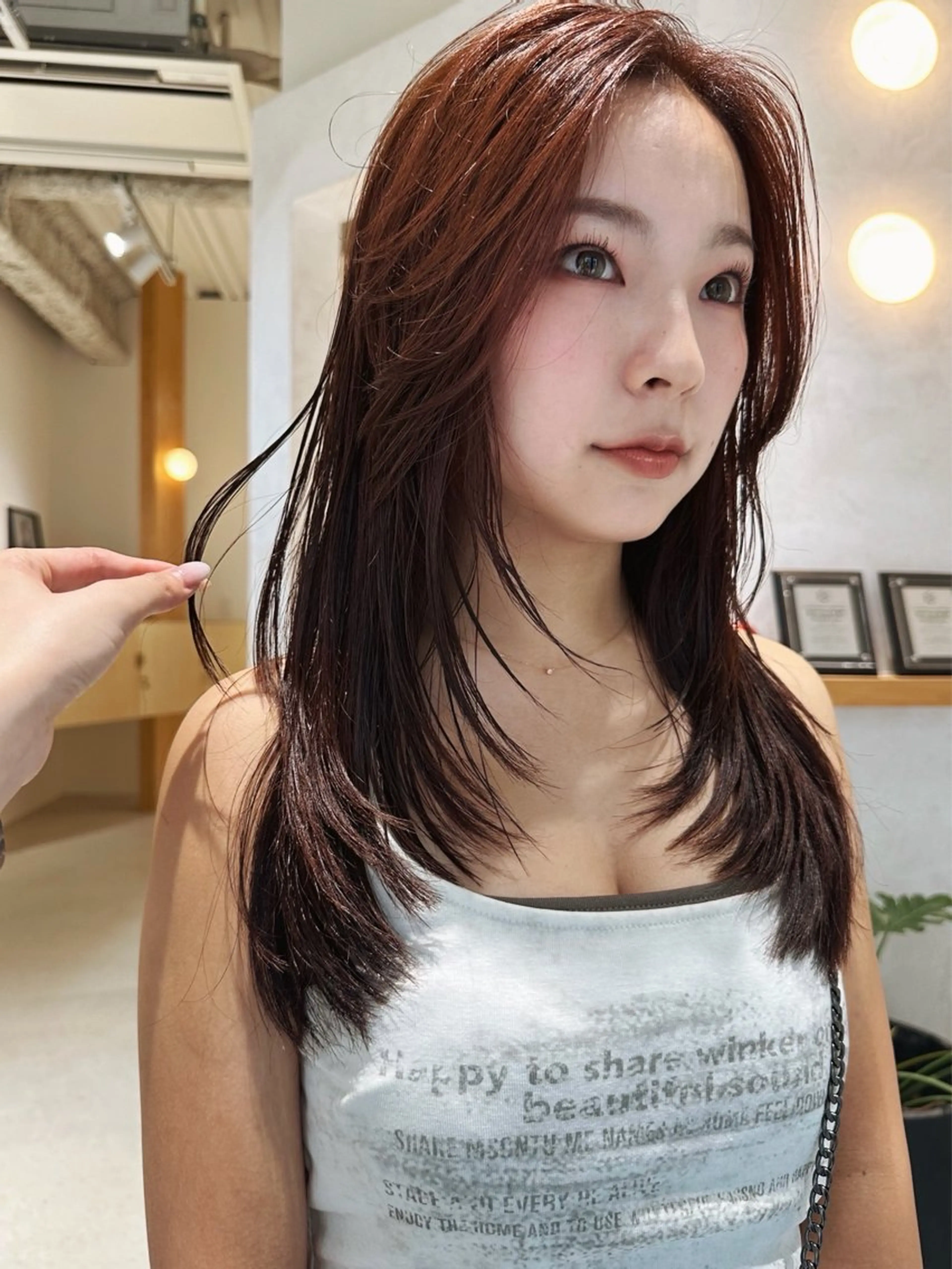 セミロング 小木曽 新大のヘアスタイル