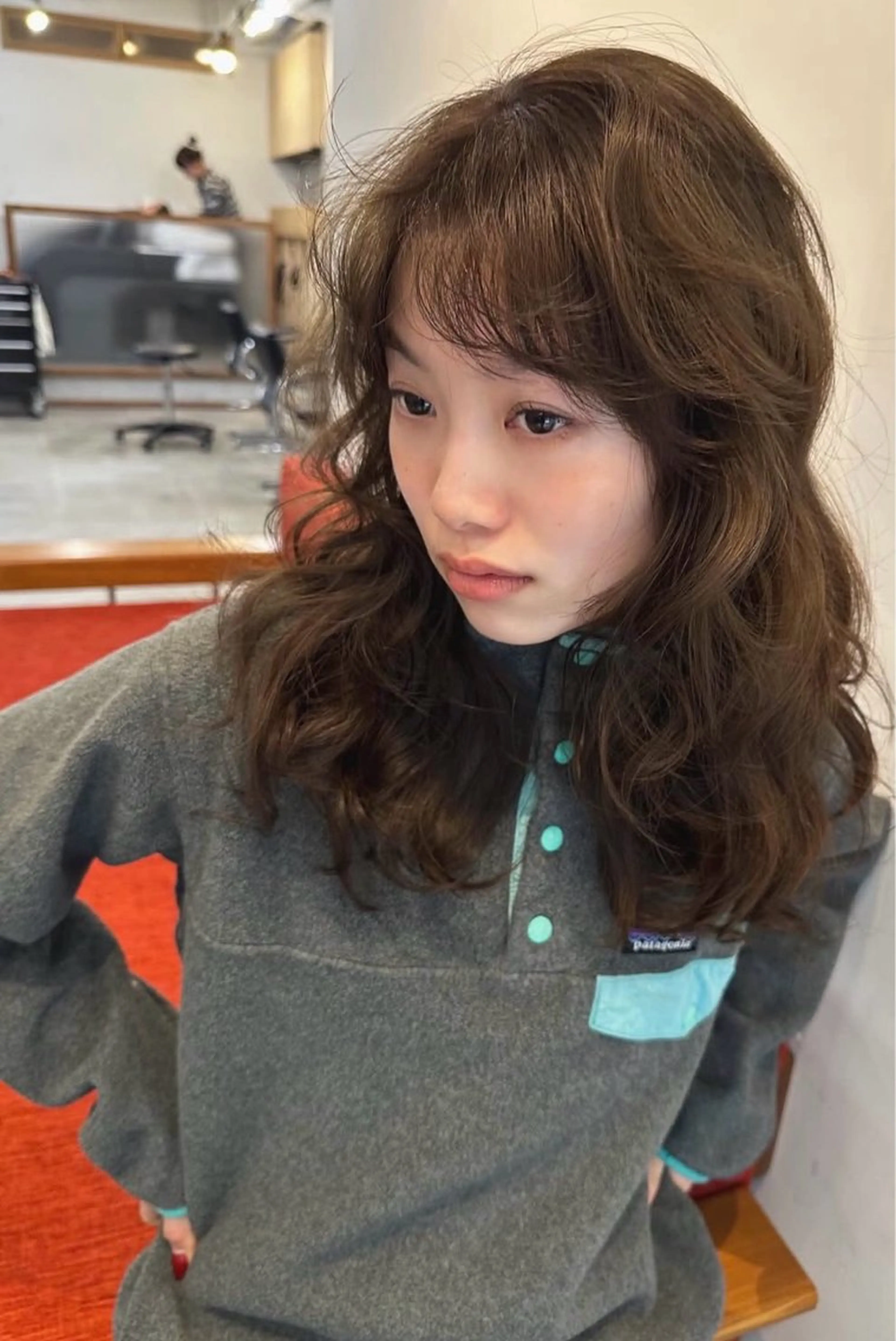 ロング カラー ヘアカラー トリートメント momona / Eng okのヘアスタイル