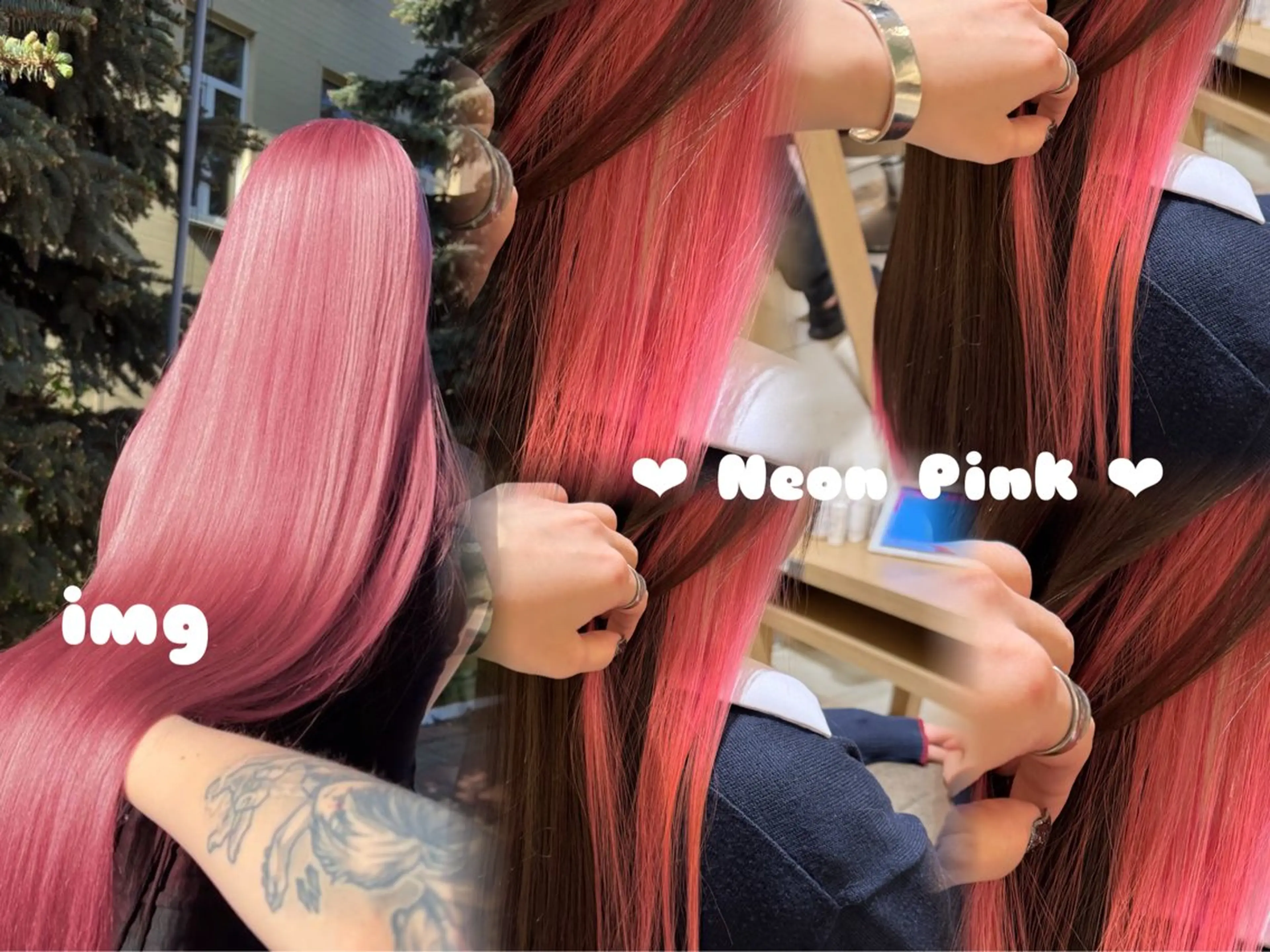 ロング カラー ピンクカラー ヘアカラー 🫧🧸カラーヘアメ 🫧MIO🧸🫧のヘアスタイル