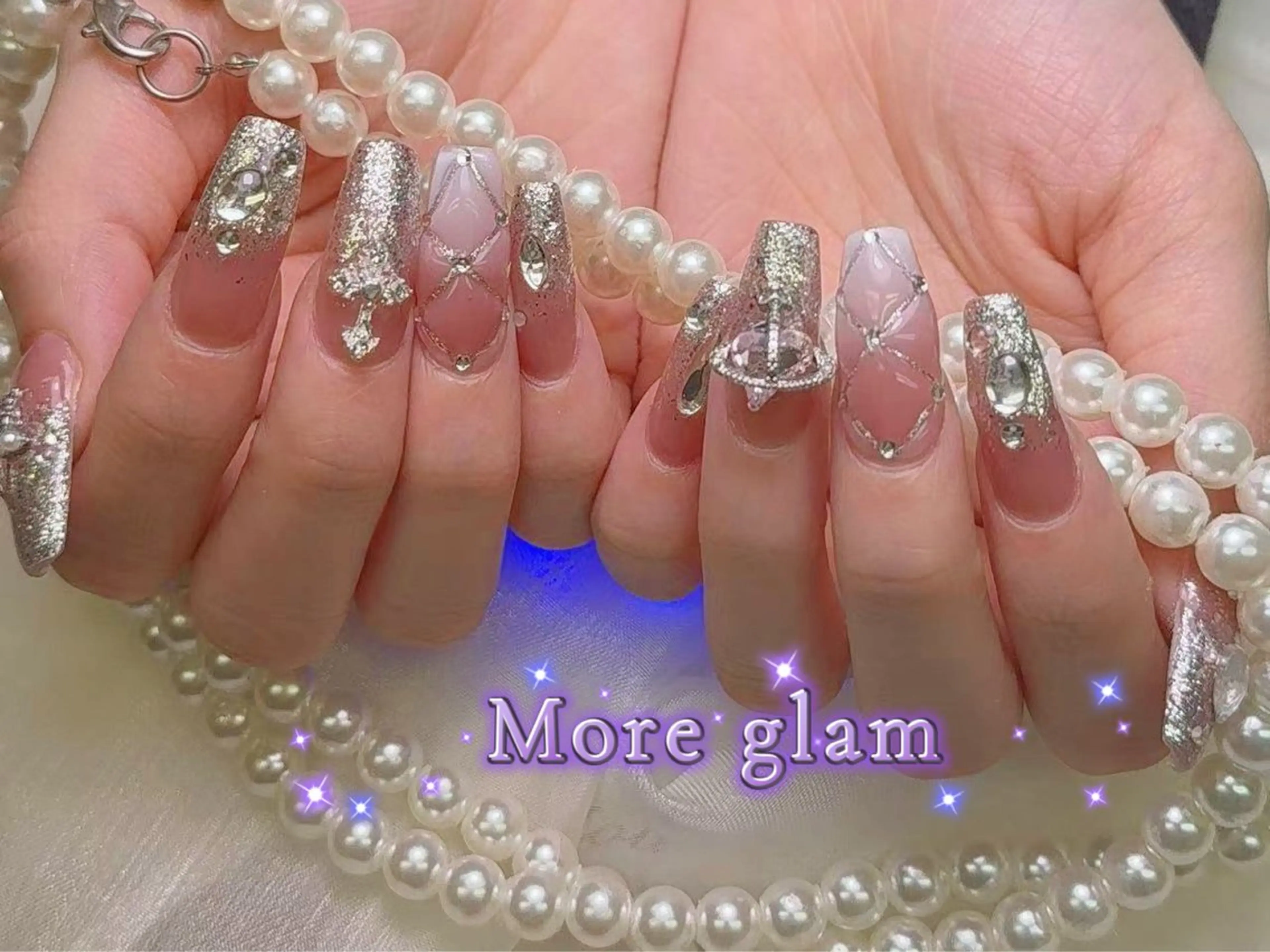 ネイル 韓国ネイル スカルプネイル ワンホンネイル ハンドネイル More Glam 池袋東口店のネイルデザイン