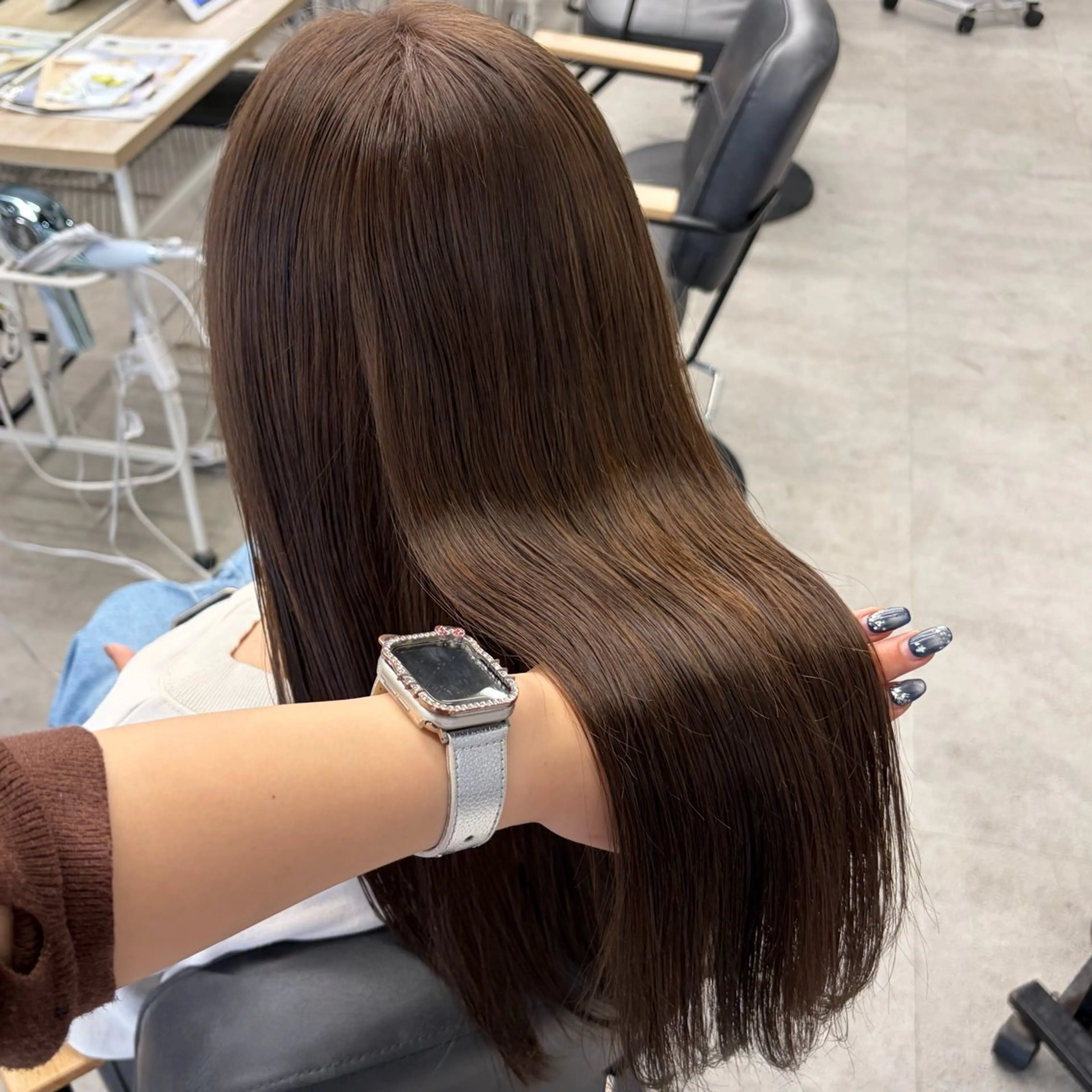 ロング カラー ヘアカラー ななみ.⋆𝜗𝜚 暖色艶カラー/まつパのヘアスタイル