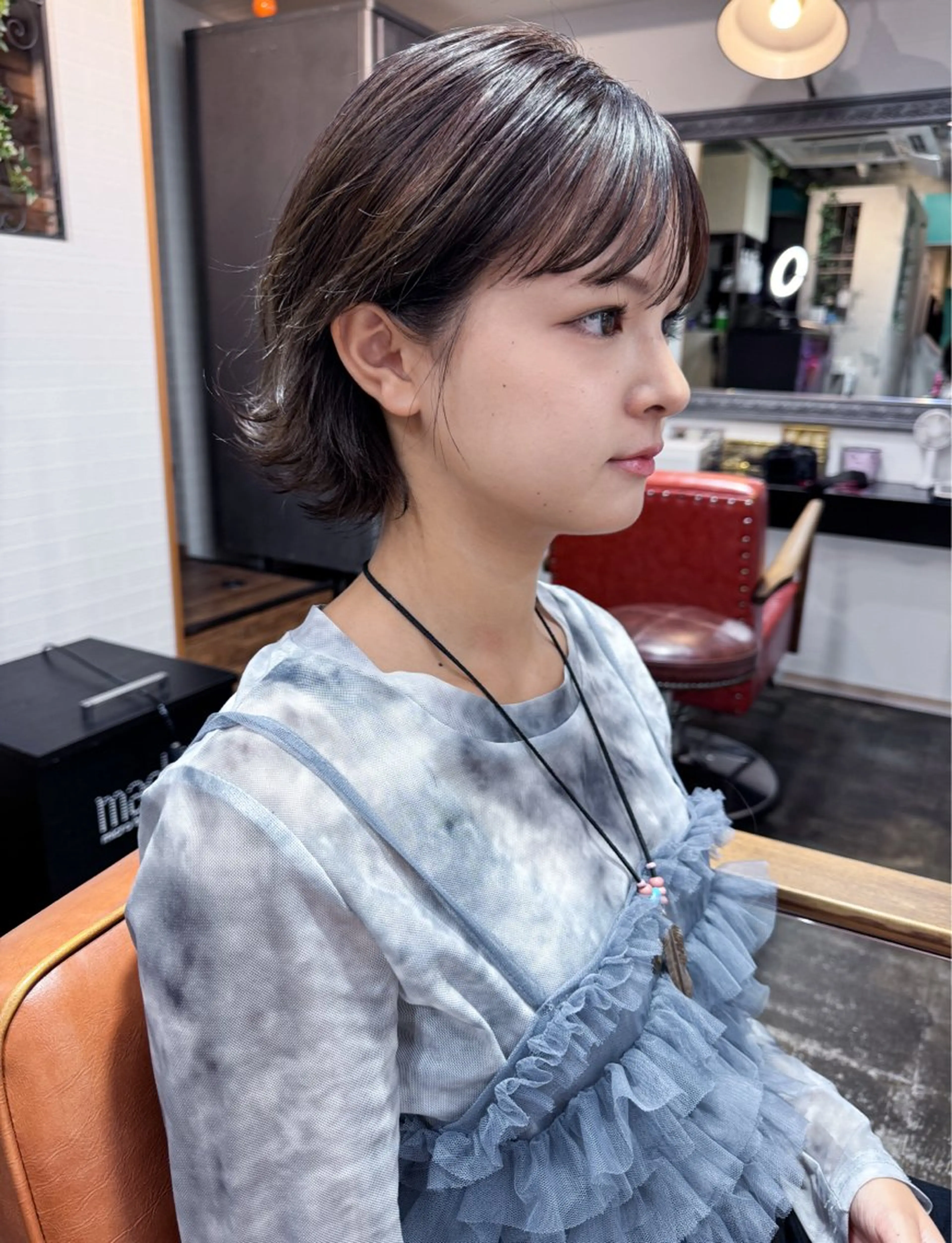 ショート カラー グレージュ アイスグレージュ Chic シックのヘアスタイル