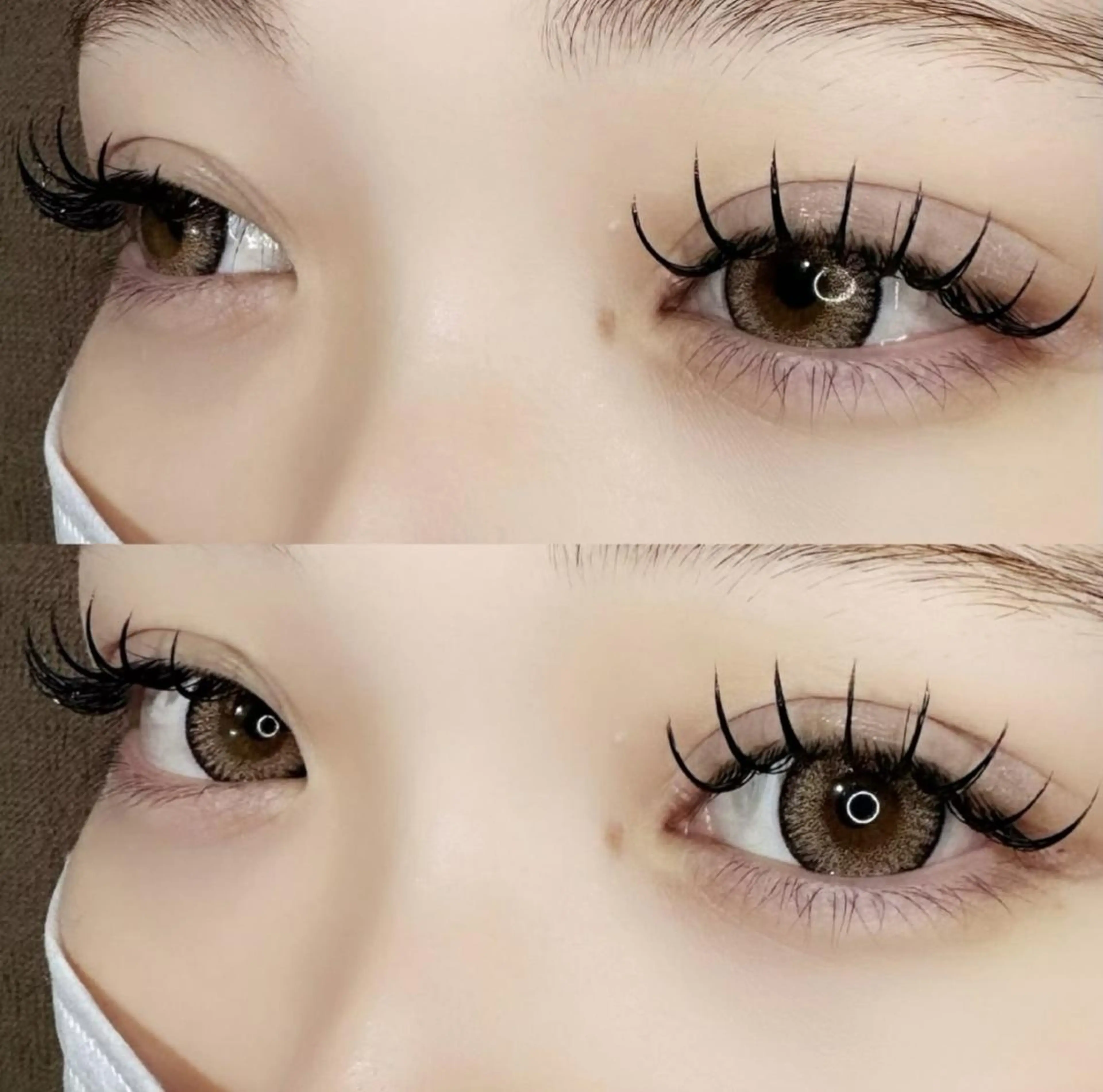 マツエク・マツパ 束感まつ毛 フラットラッシュ 韓国風マツエク 🛁fein. 🎀明治神宮前🪞のマツエク・マツパデザイン