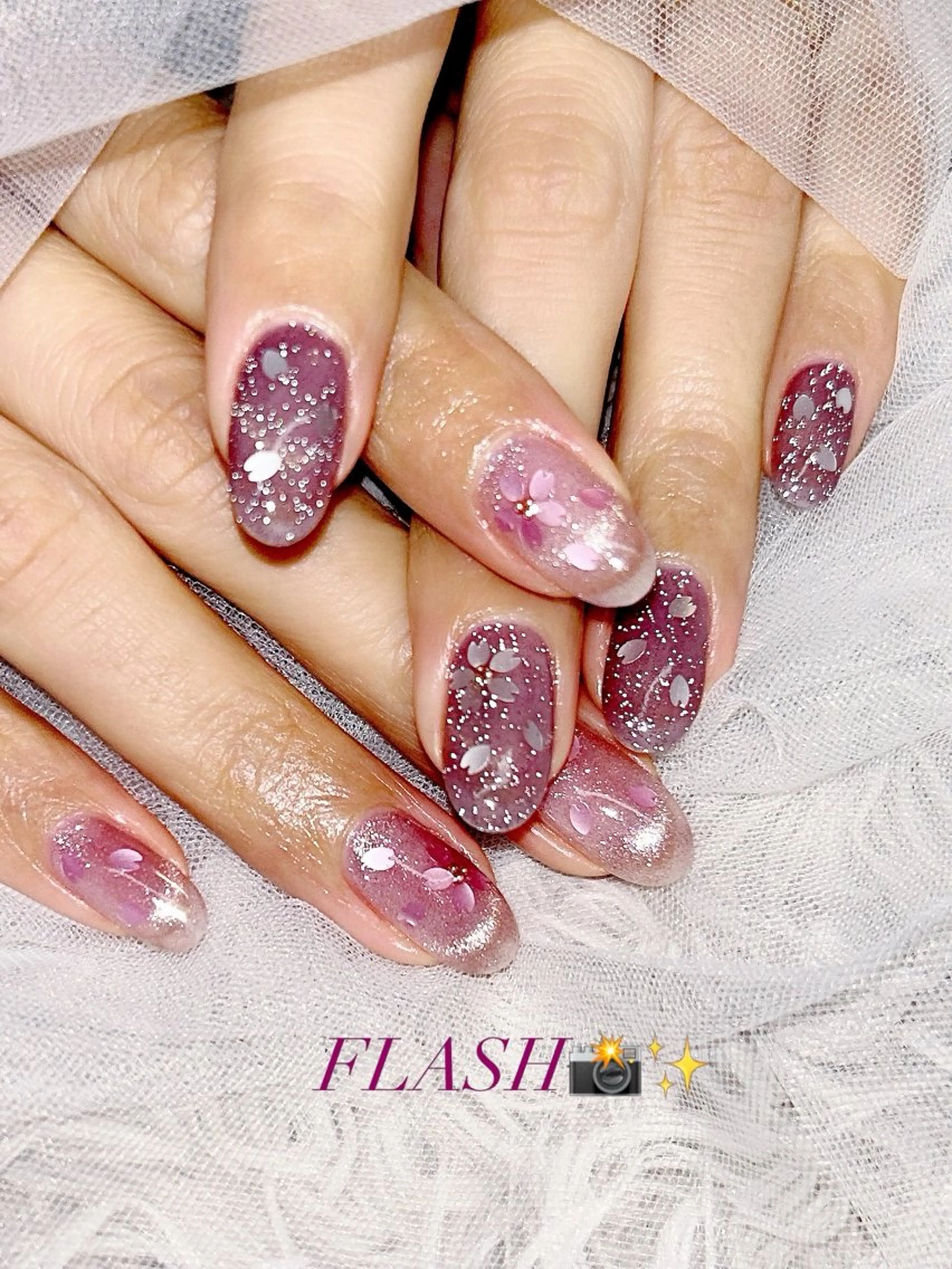 ネイル フラッシュネイル ハンドネイル Saam nailのネイルデザイン