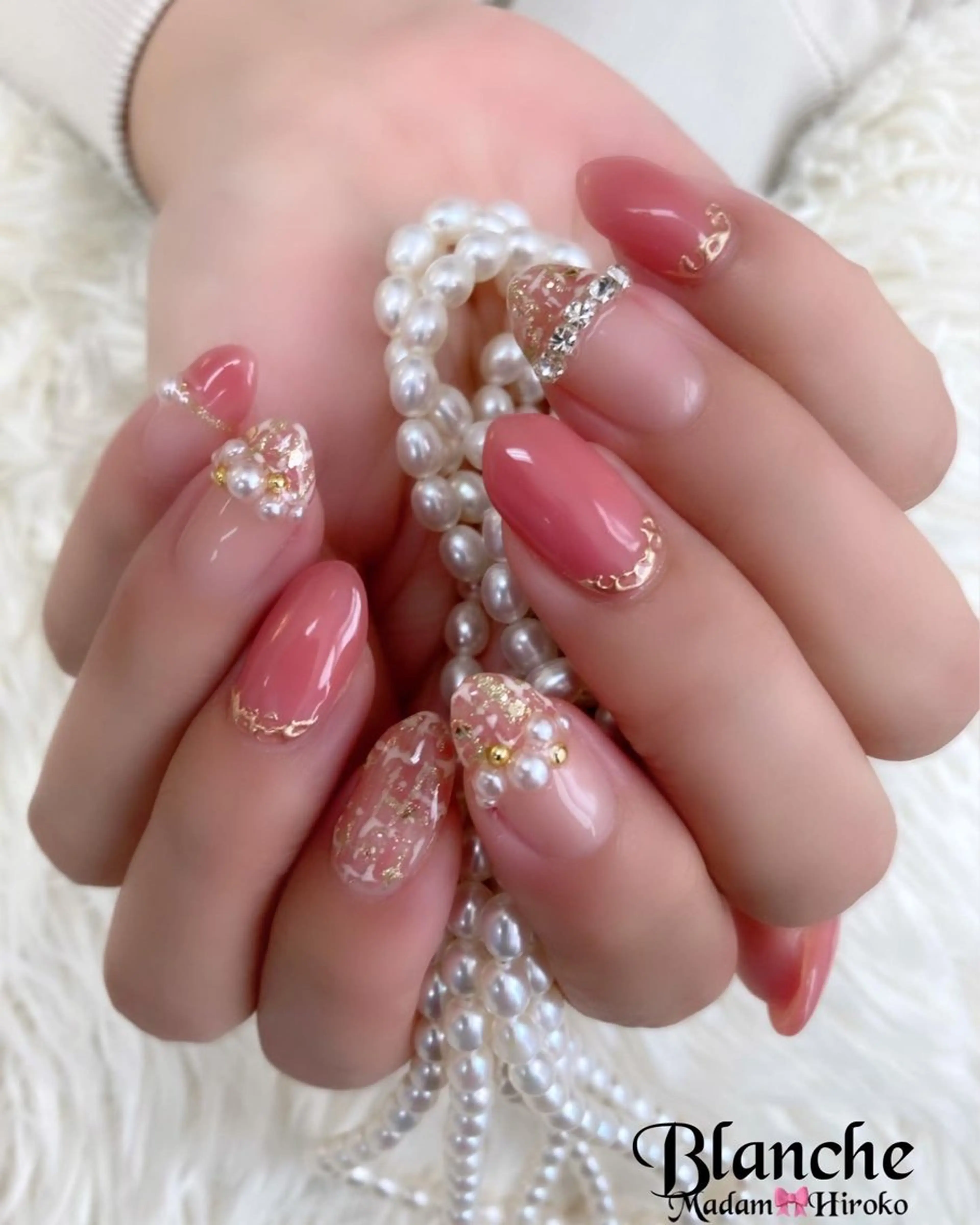 ネイル ピンク Lianネイル 寛子Lianのネイルデザイン