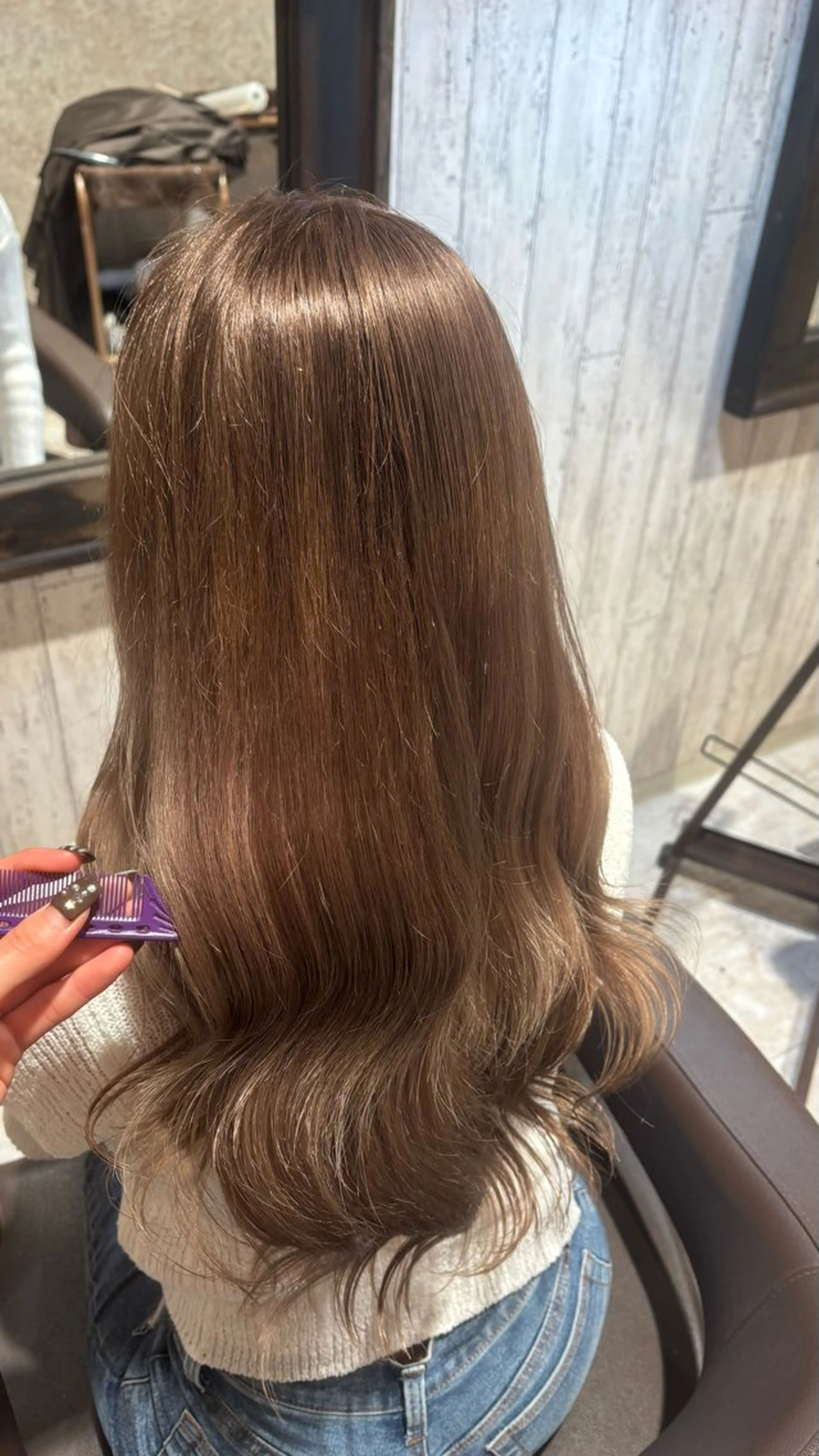 セミロング ヘアカラー 東田 さくらのヘアスタイル