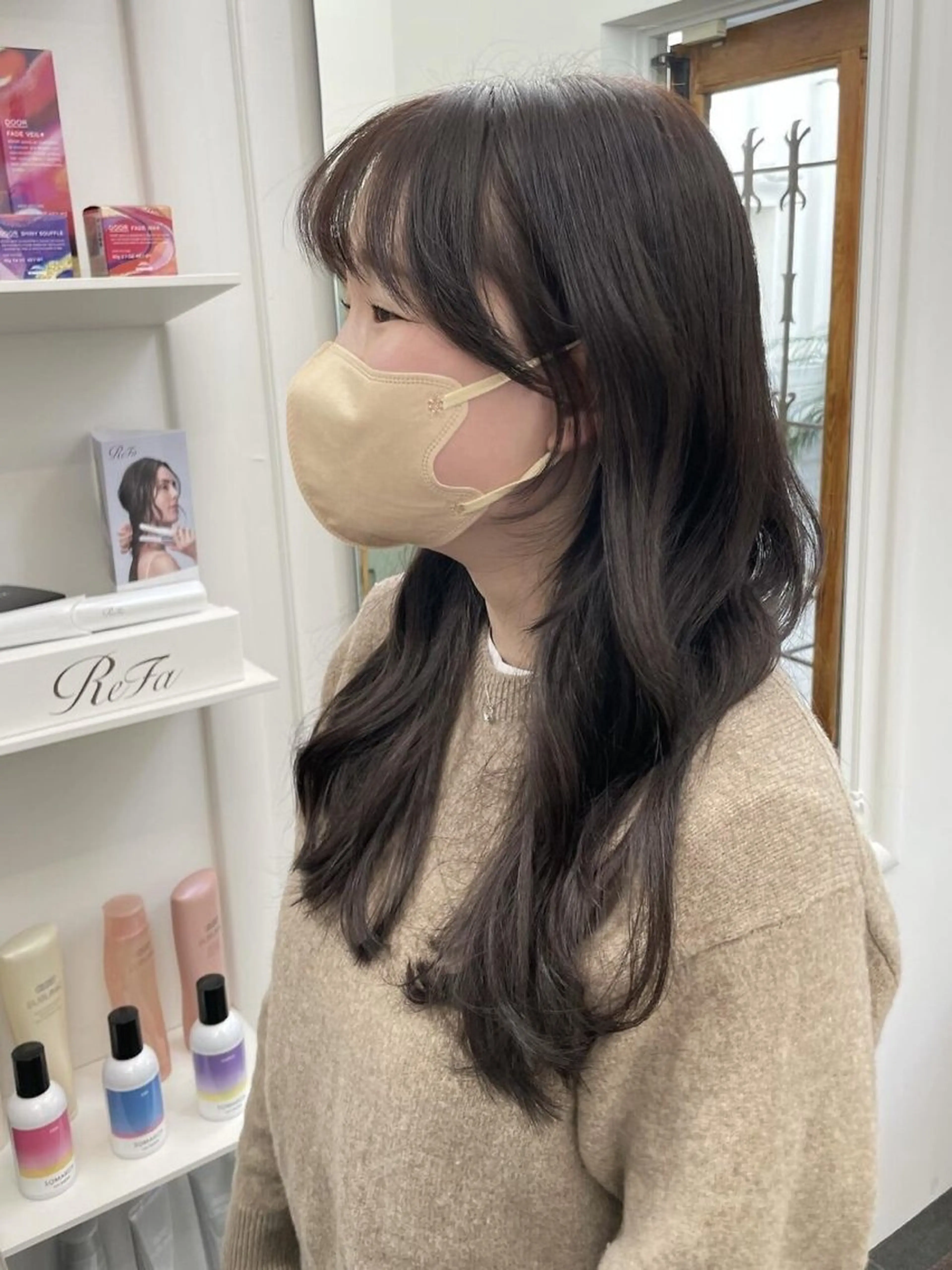 ロング シールエクステ ボブ エクステ ロング 吉村 憂々のヘアスタイル