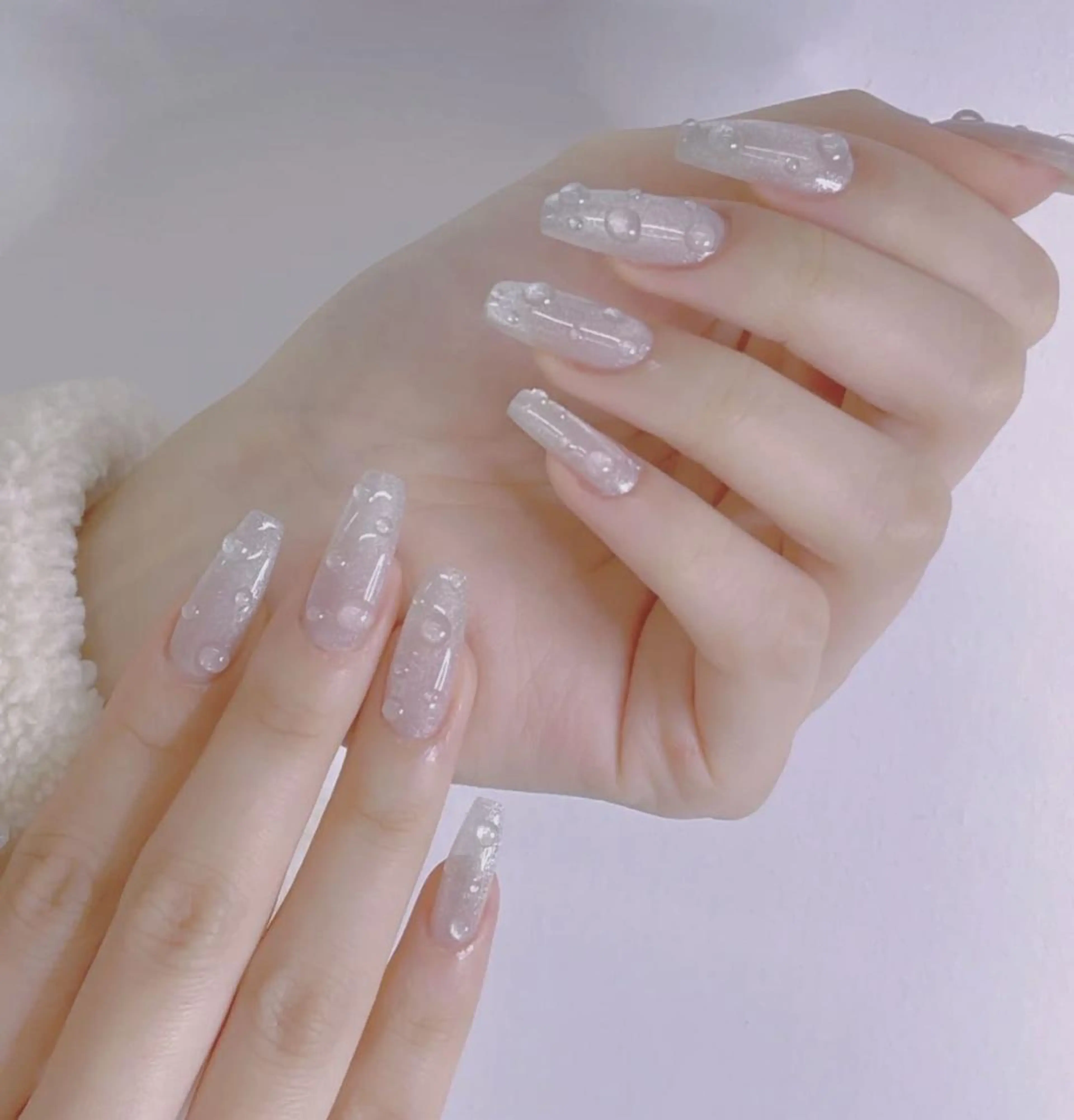 ネイル アートネイル 長さ出し ネイルチップ Queens ciciのネイルデザイン