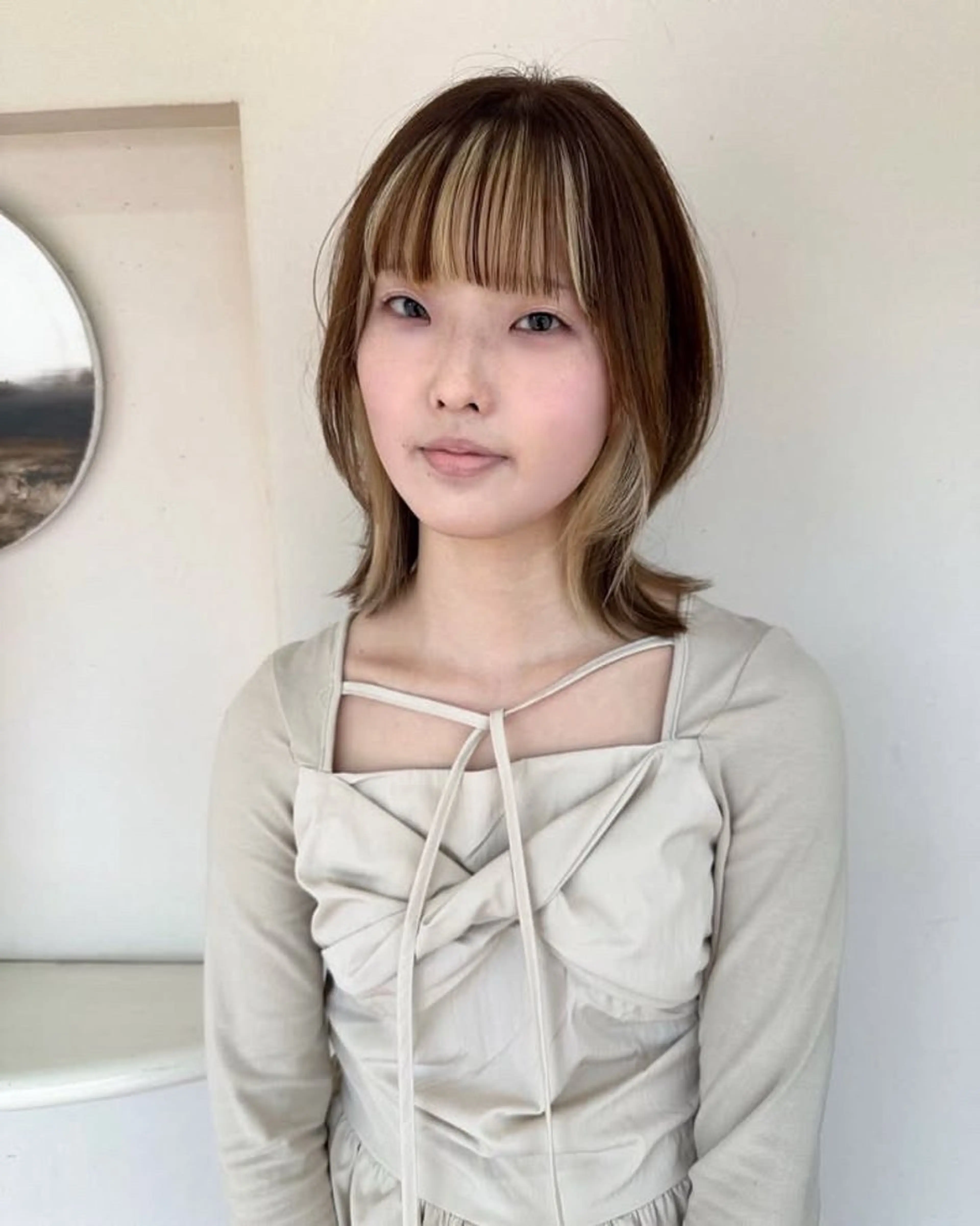 ミディアム カラー 🌈miu miu hair✂️💕のヘアスタイル