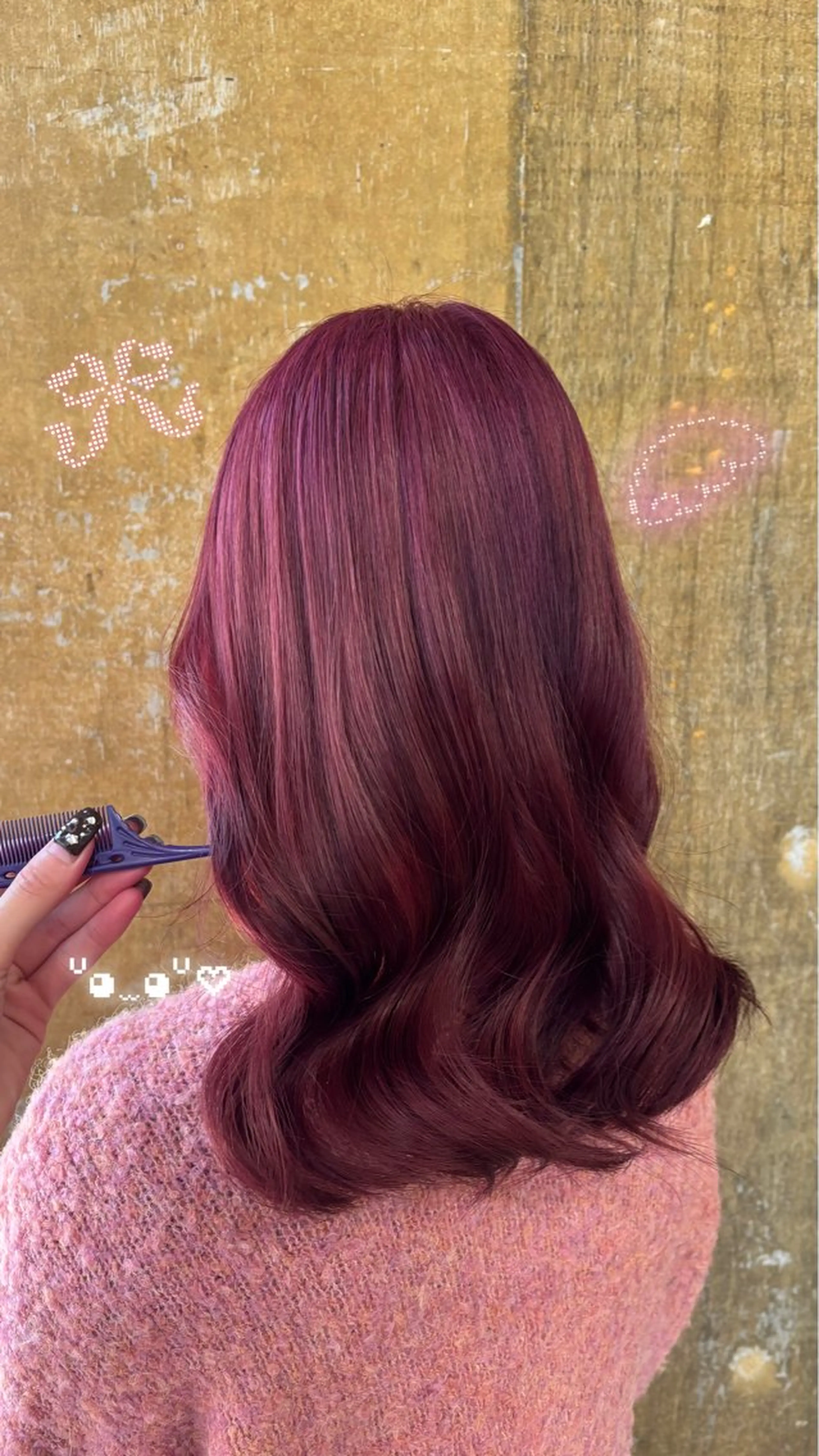 セミロング ヘアカラー 東田 さくらのヘアスタイル