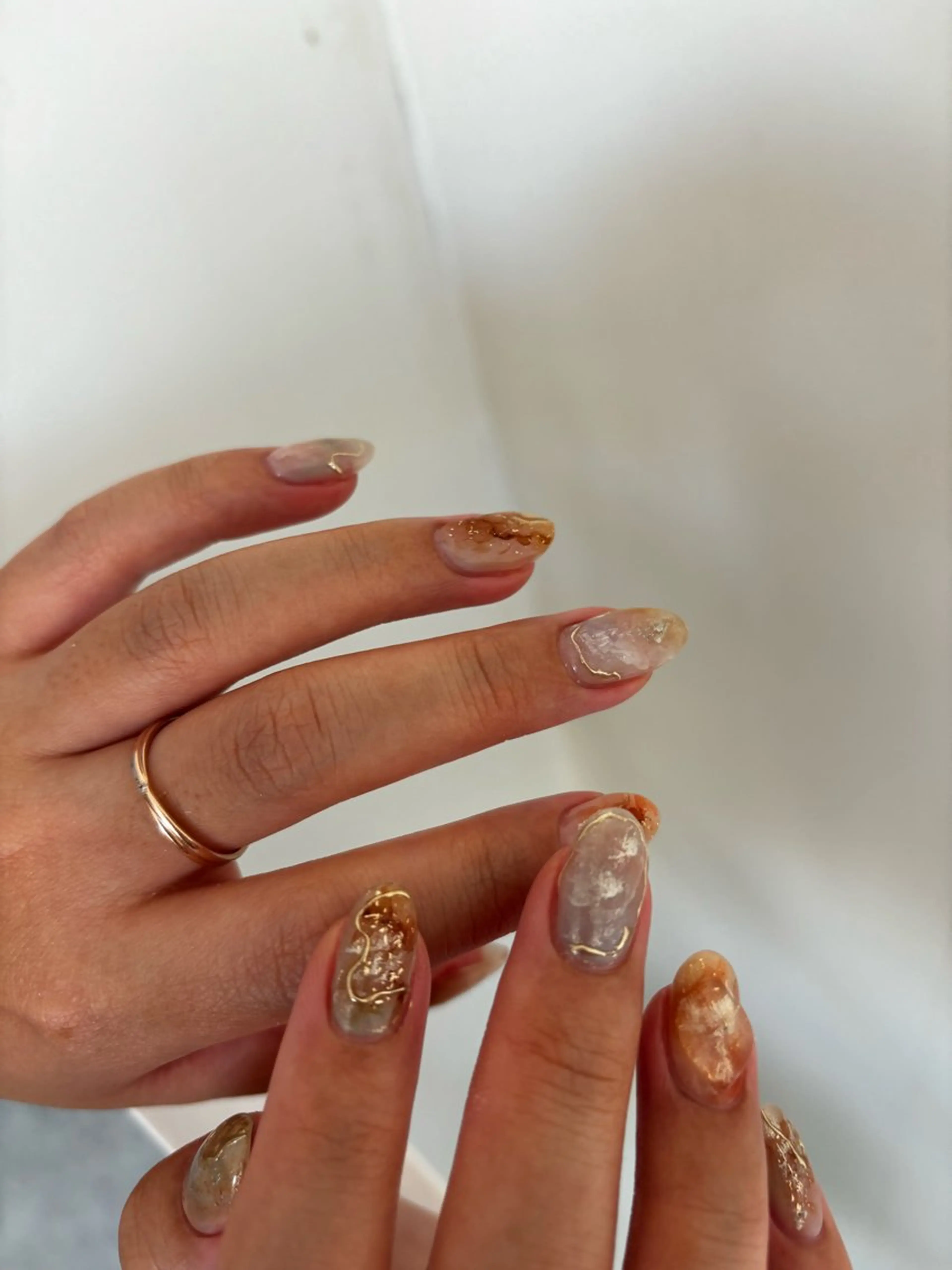 ネイル ニュアンスネイル ハンドネイル Maede Kanaのネイルデザイン