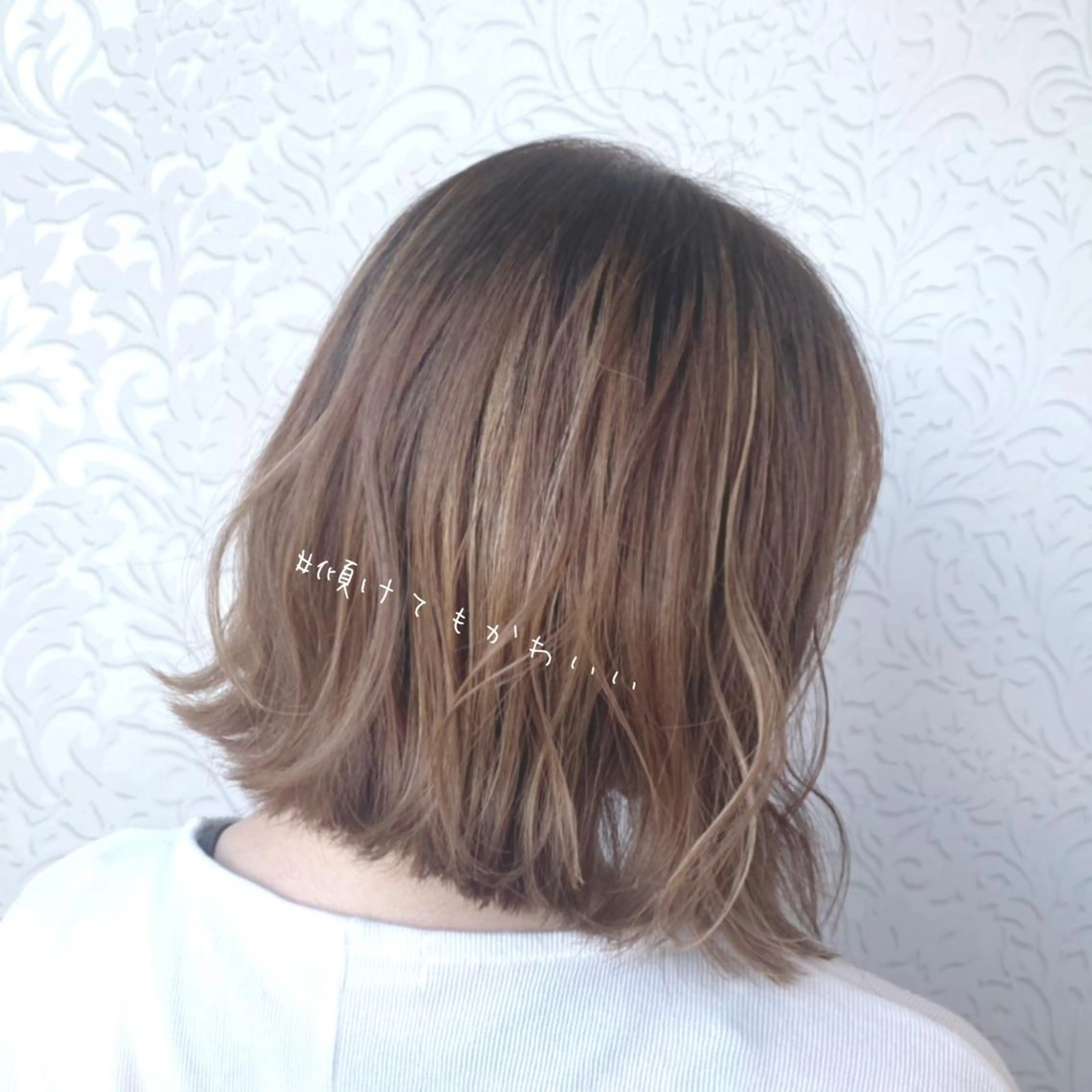 ショート ボブ 外ハネヘア 顔周りカット/透明感 カラー🤍大塚蛍のヘアスタイル