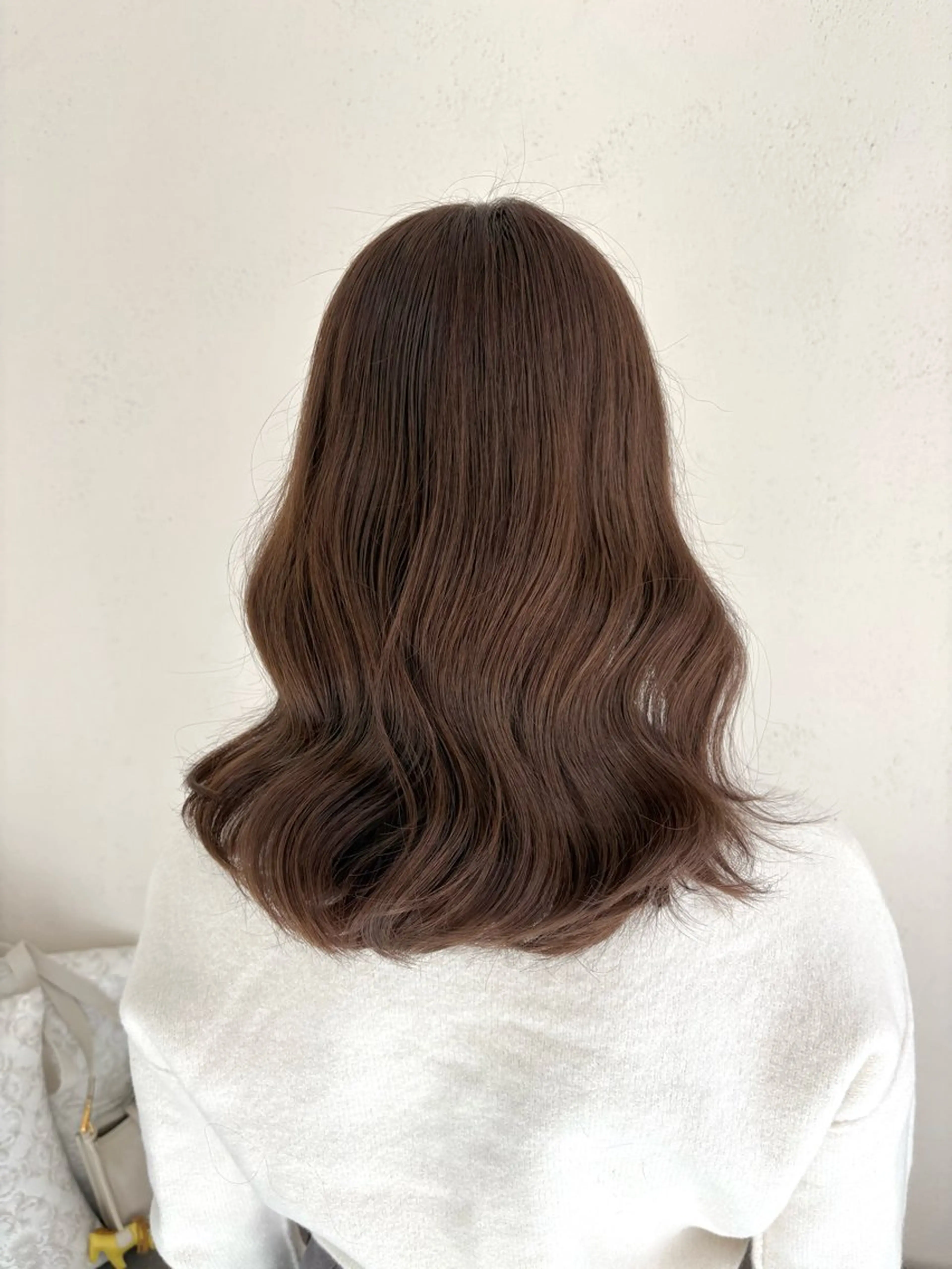 セミロング ヘアカラー トリートメント ACCOLE/ qualite/レナのヘアスタイル