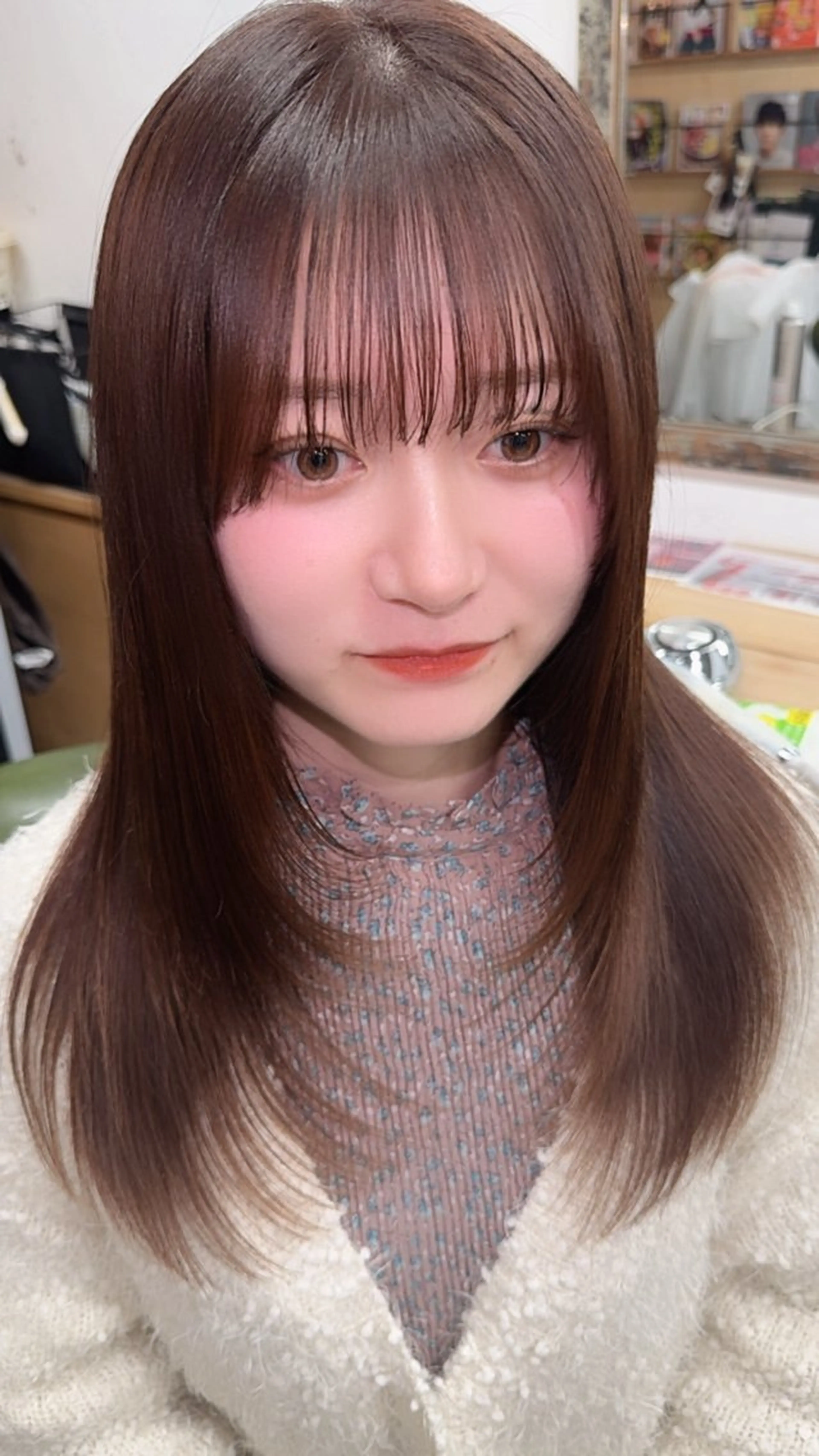 ロング カット ヘアカラー Rosso獨協大学前 YUNAのヘアスタイル