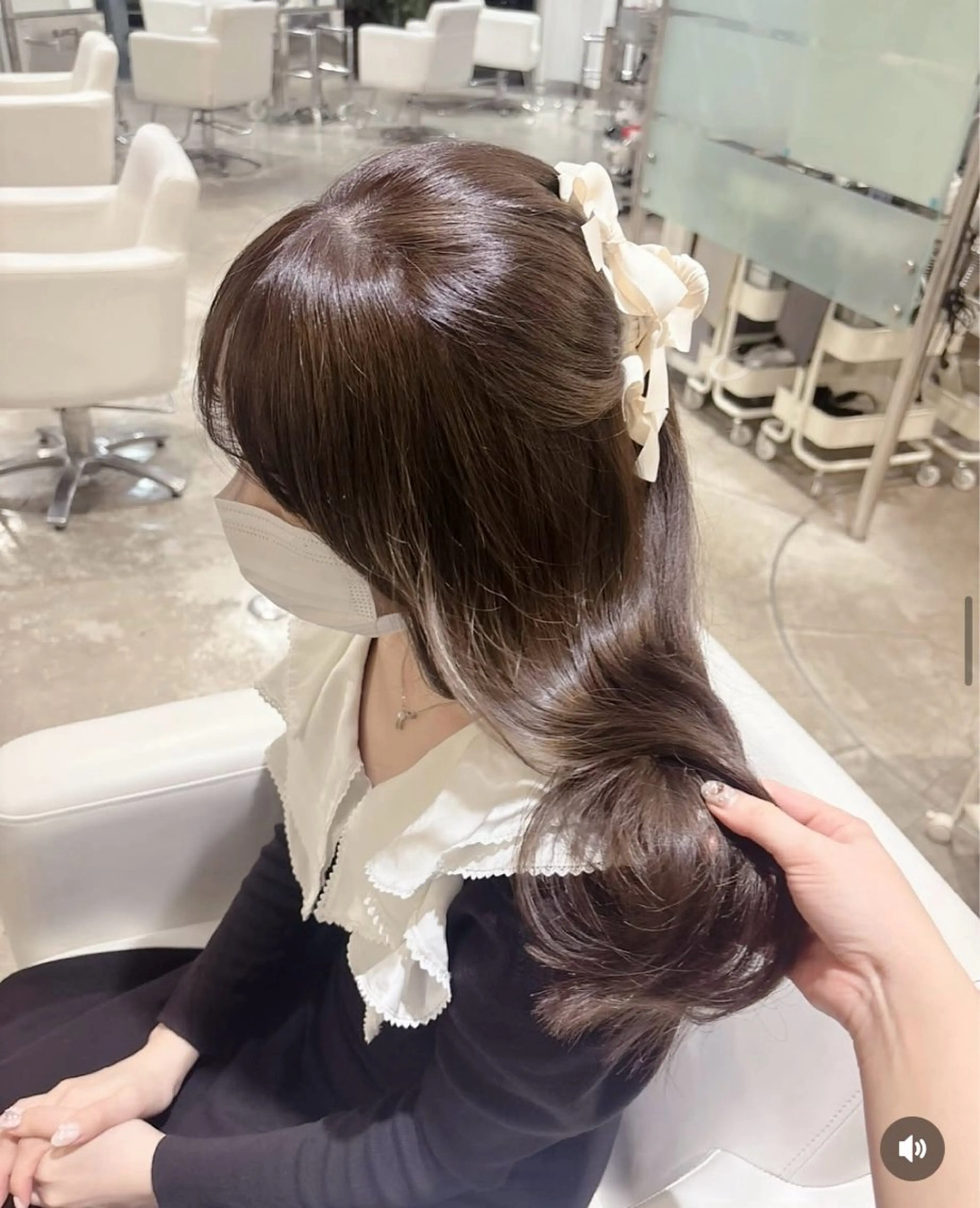 セミロング ヘアカラー yui/ラベンダー/ ピンク/ワインレッドのヘアスタイル